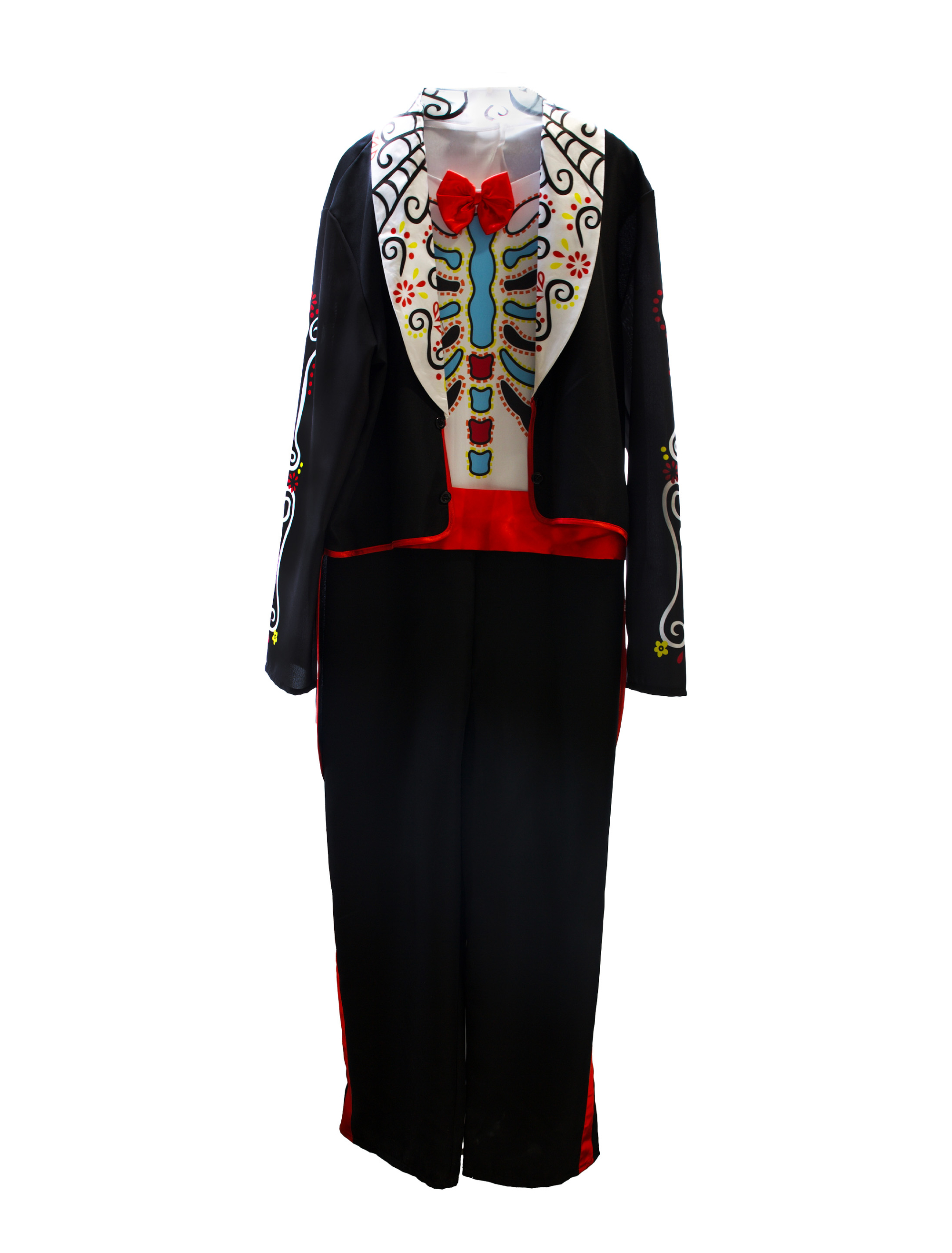 Kostüm Dia de los Muertos 2-tlg. bunt S/M
