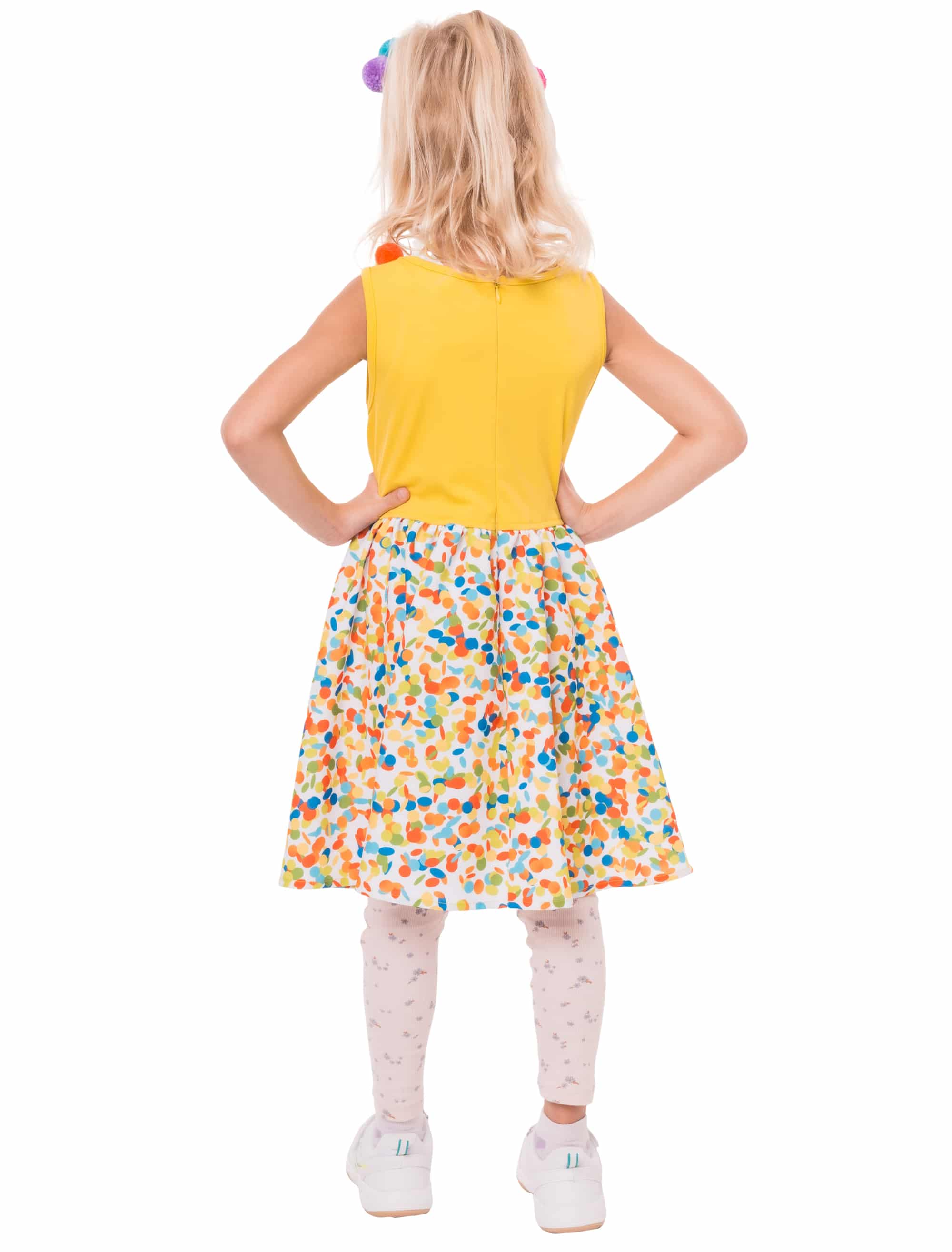 Kleid Konfetti Kinder bunt 128