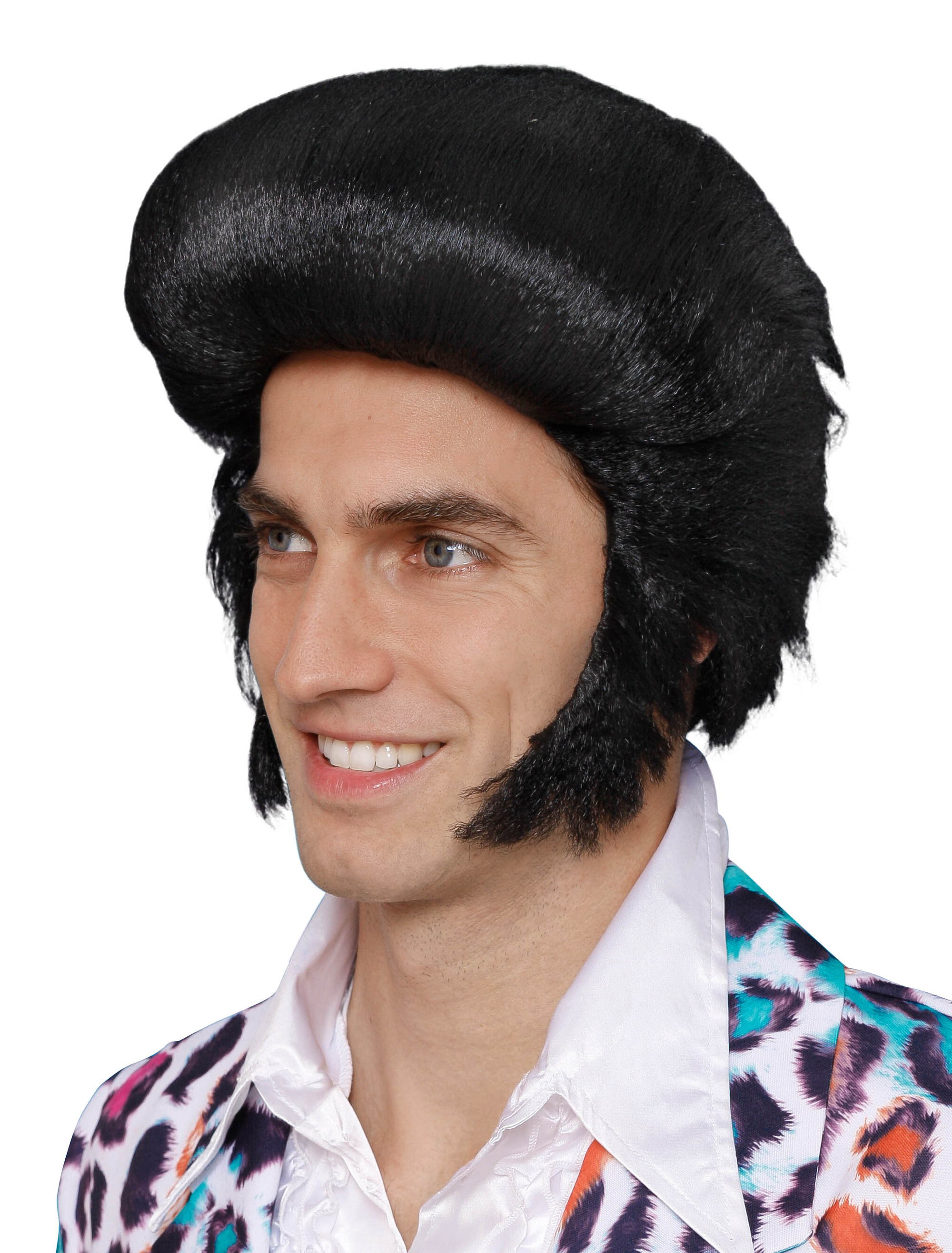 Perücke Rockstar schwarz