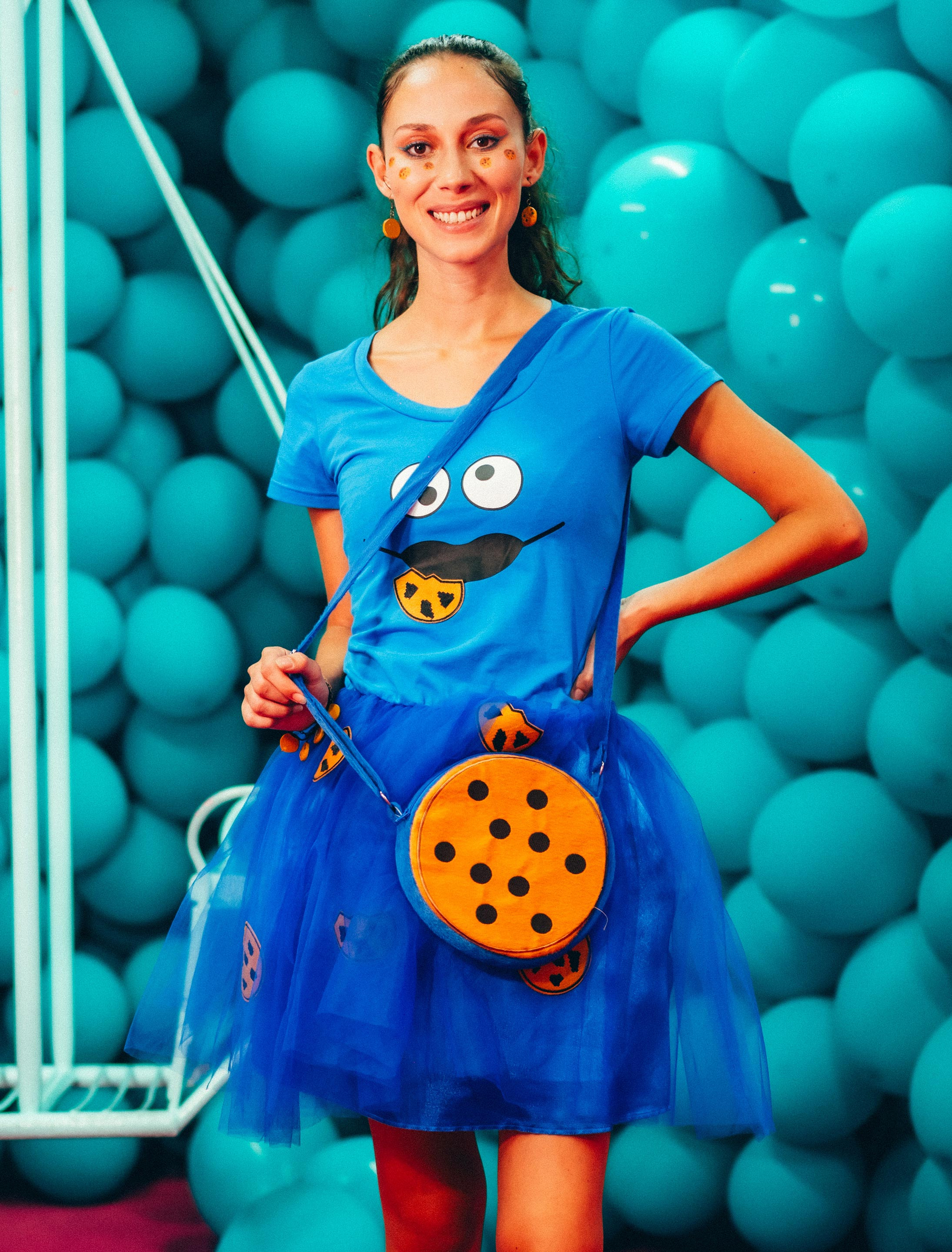 Kleid Krümelchen Damen blau 2XL/3XL