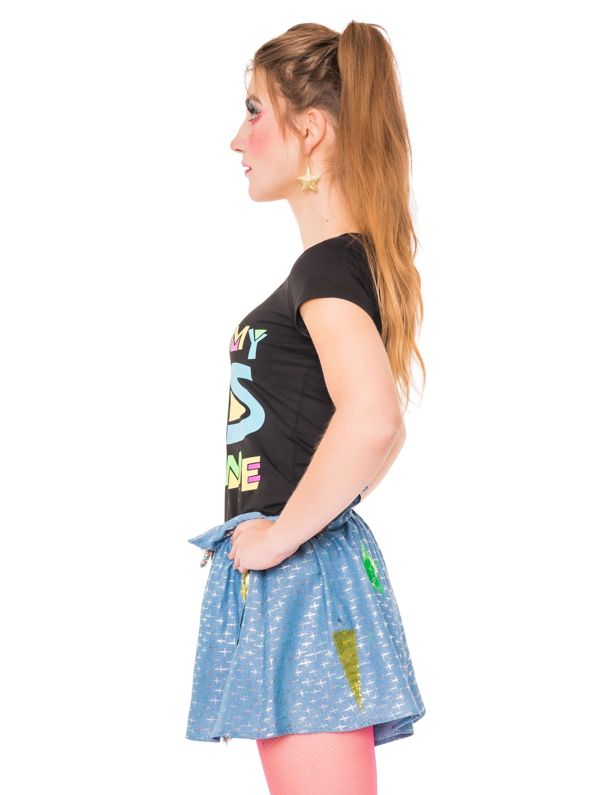 T-Shirt 90er Jahre Damen schwarz L