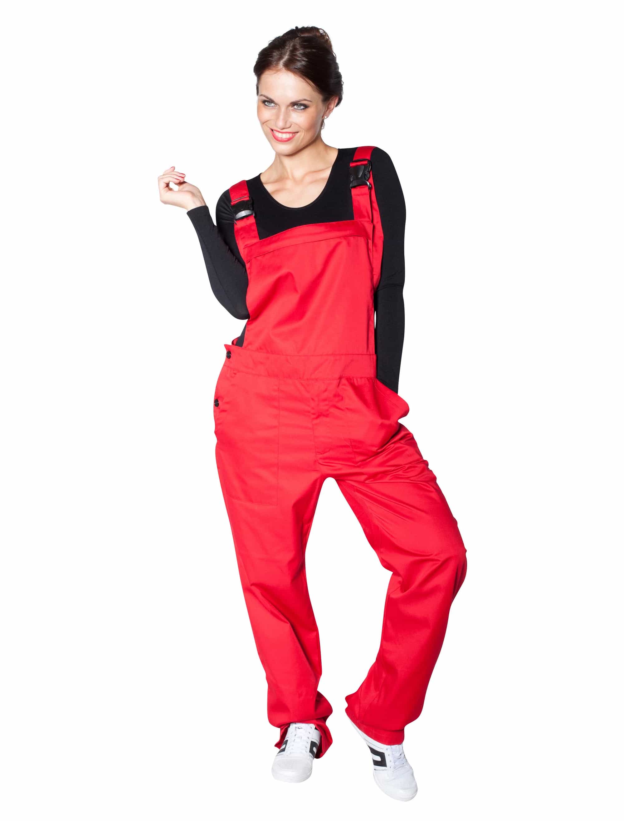Latzhose Herren rot M