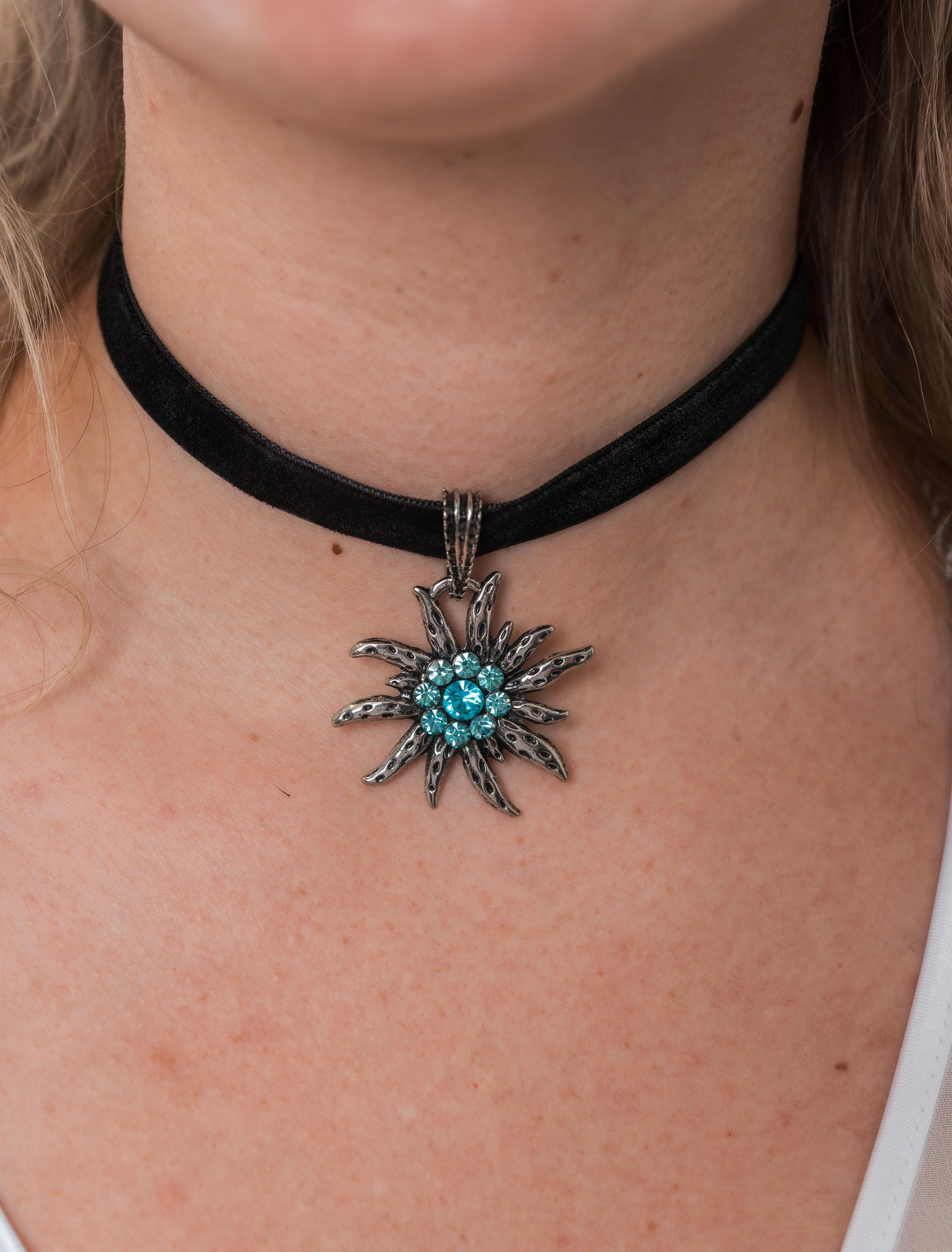 Schmuckset Edelweiß Kette & Ohrringe