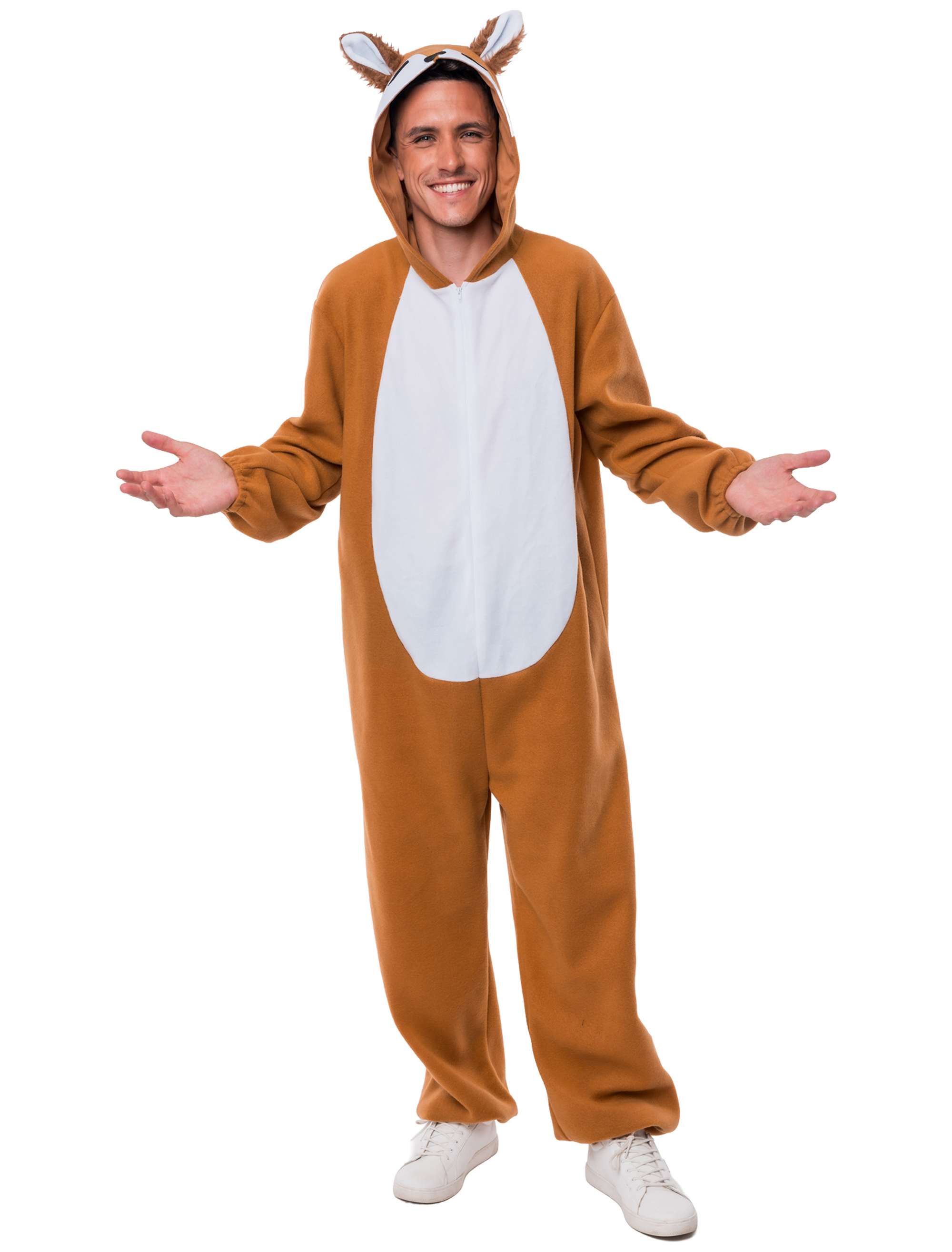 Overall Eichhörnchen Plüsch hellbraun XL/2XL