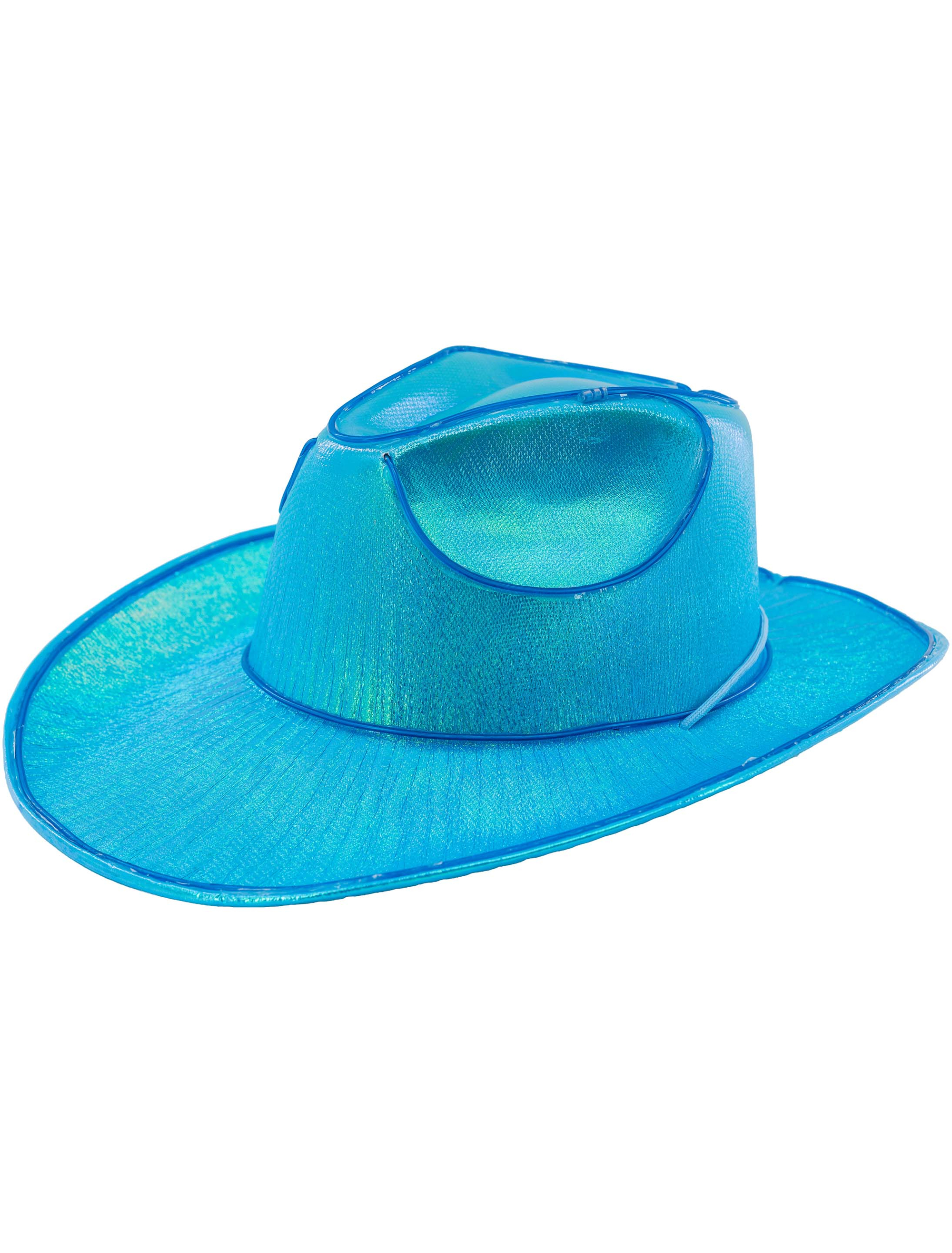 Cowboyhut LED blau 59