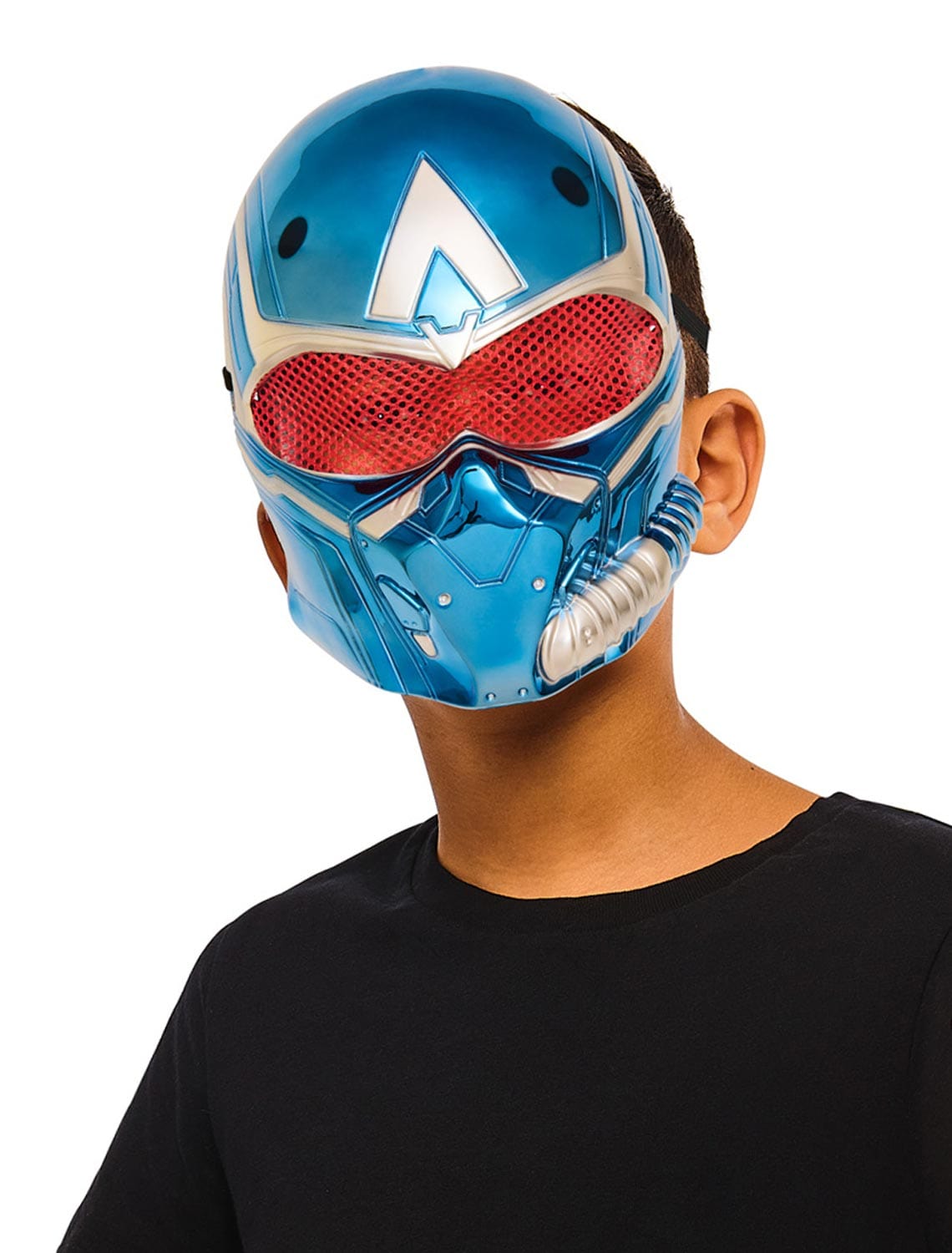 Captain America Vollmaske hellblau one size