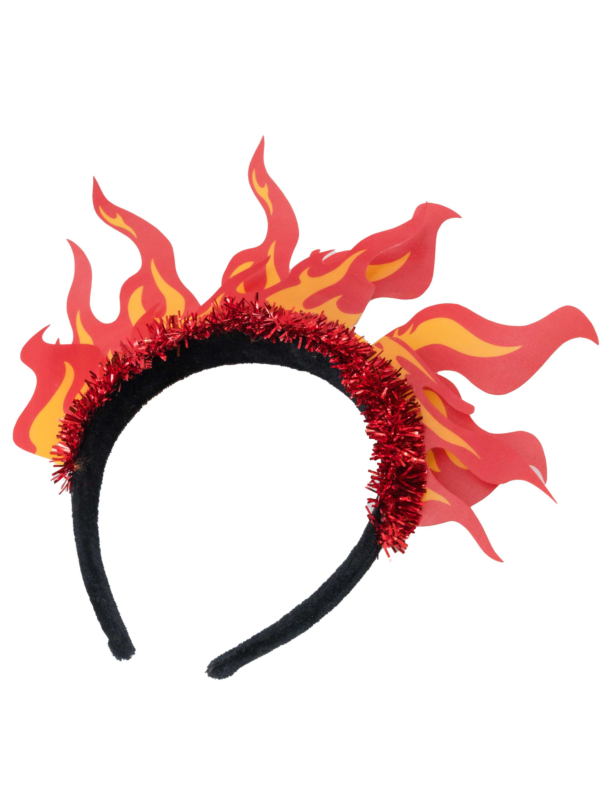 Haarreif LED Flammen rot/gelb