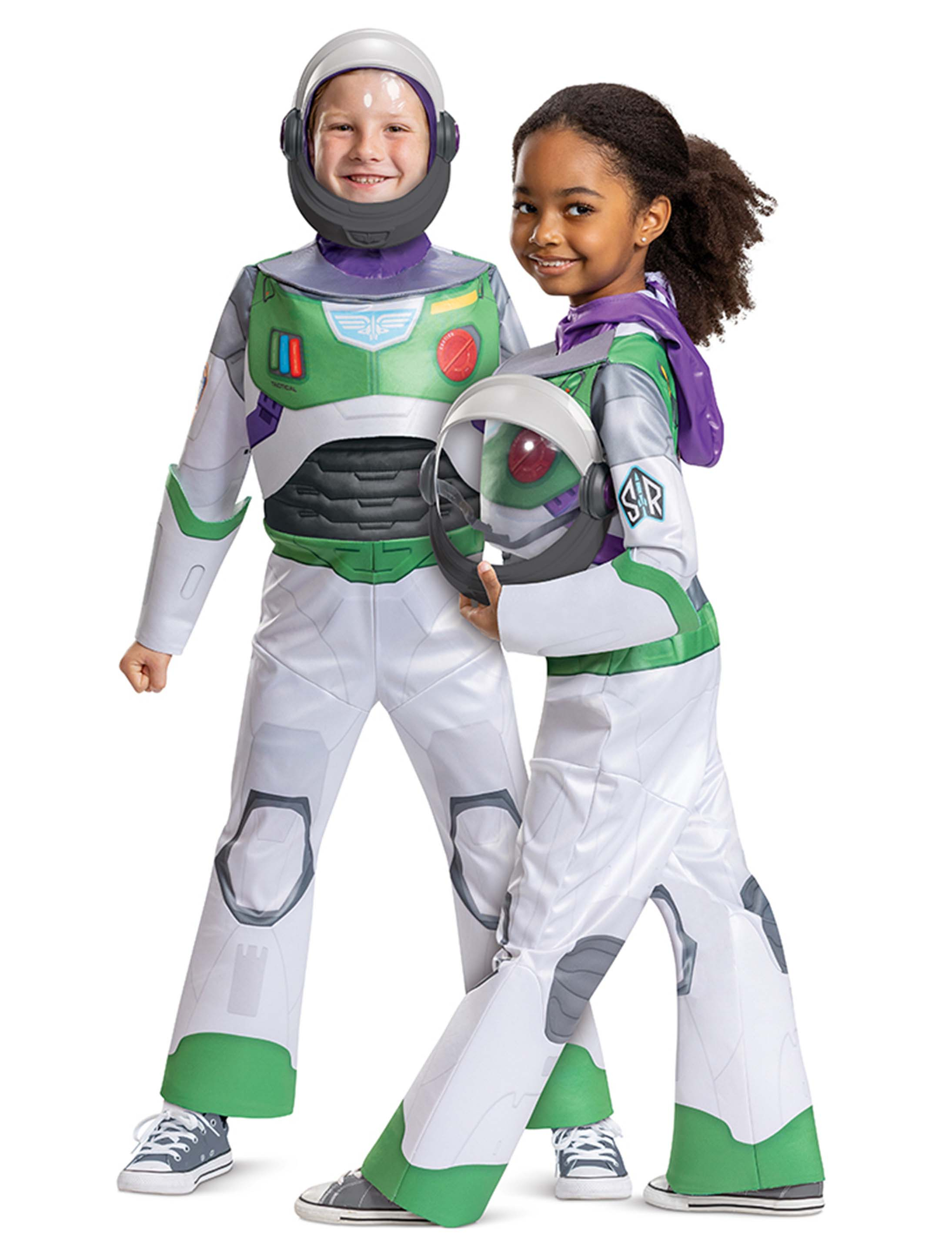 Kostüm Toy Story Buzz Lightyear DLX 3-tlg. Kinder silber/lila 4-6 Jahre