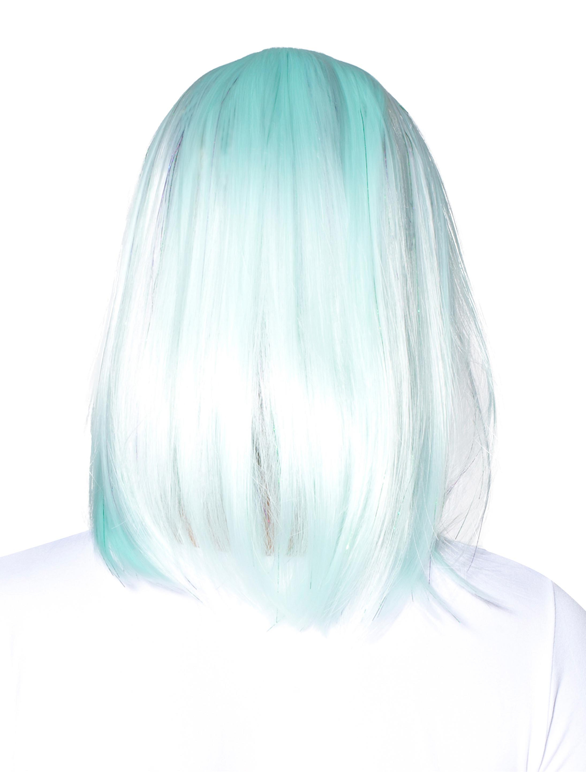 Perücke long Bob mit Pony mint one size