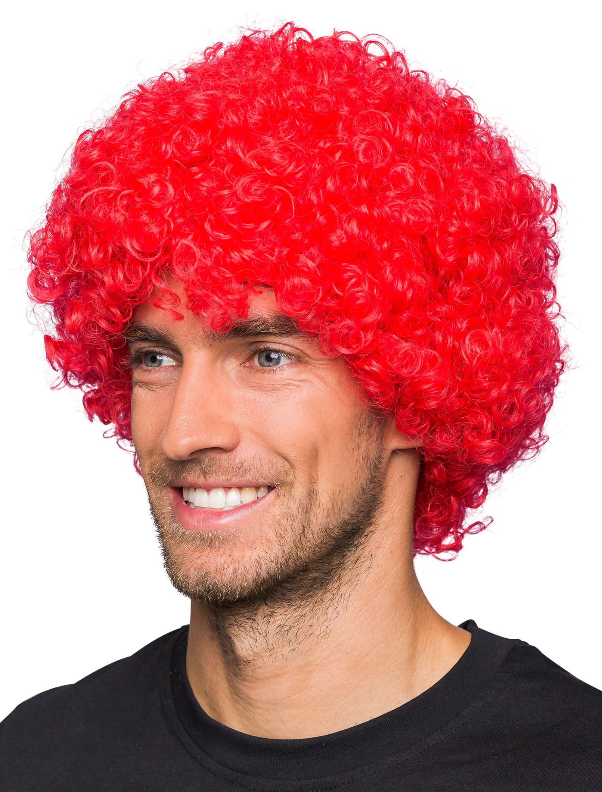 Perücke Clown Locken rot one size