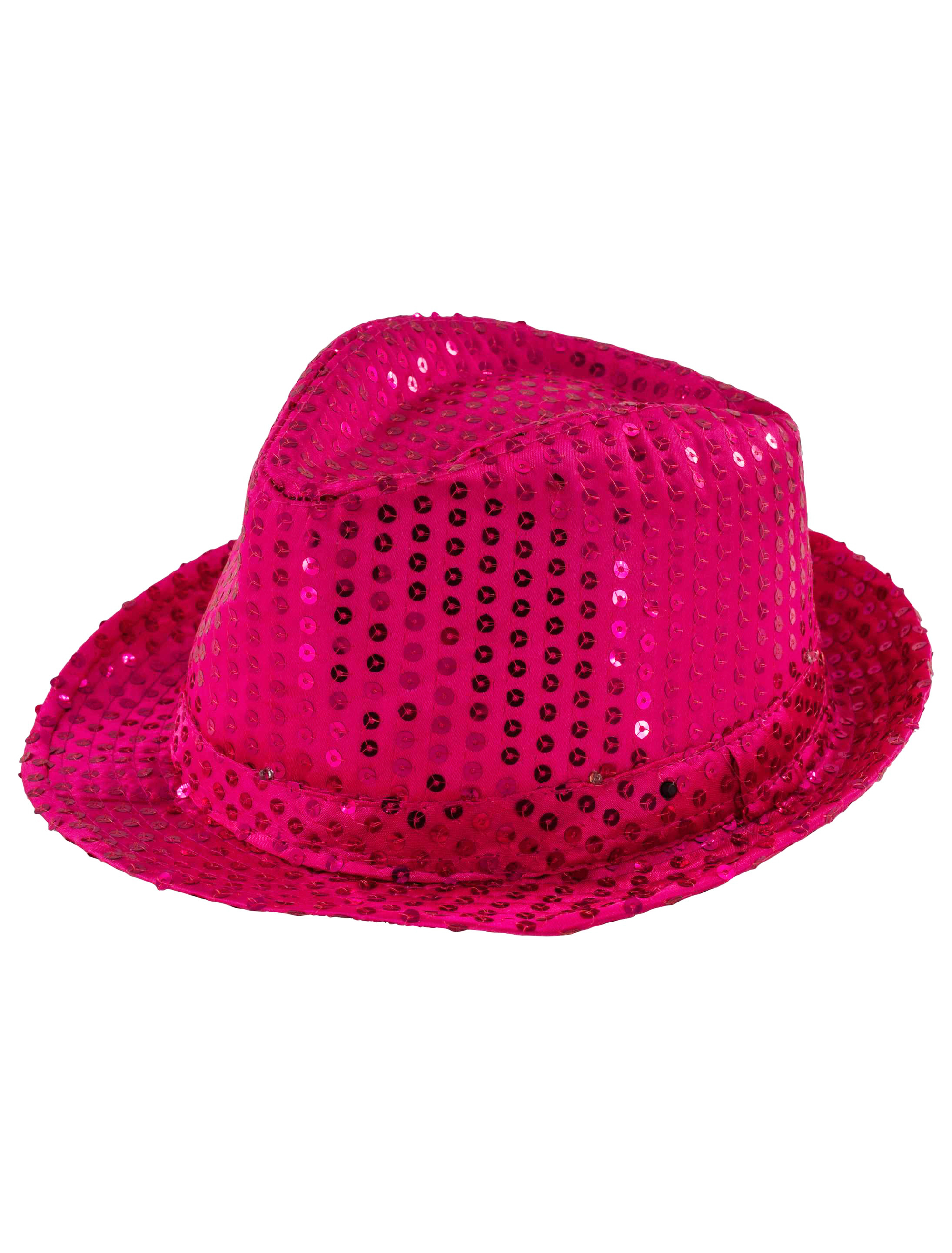 Hut Pailletten LED pink one size