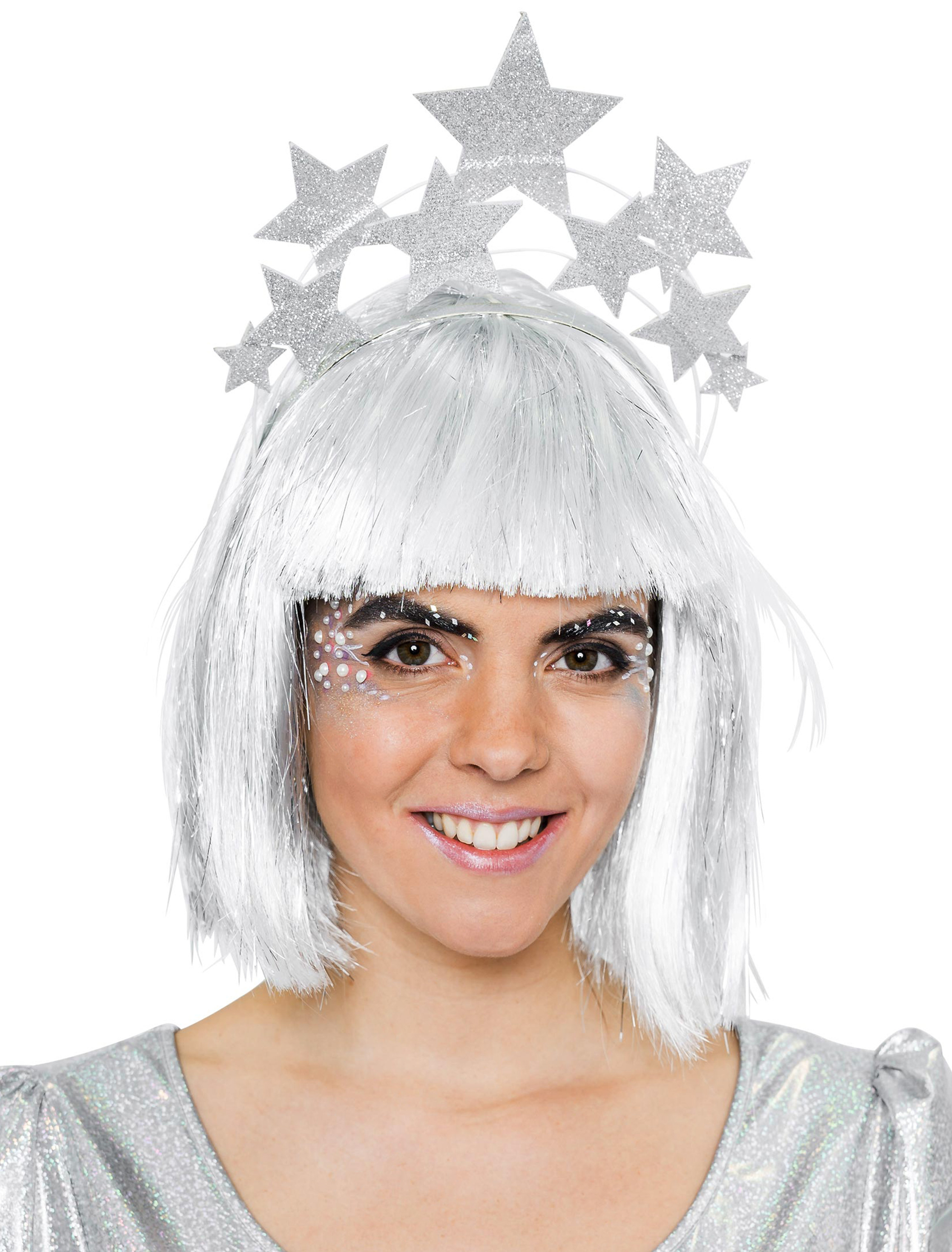 Haarreif mit Sternen Damen silber