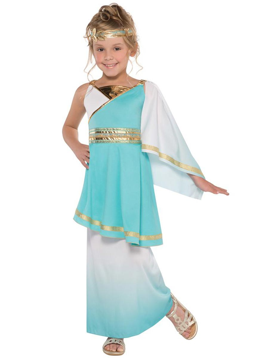 Kleid Venus 2-tlg. Kinder türkis/weiß 10-12 Jahre