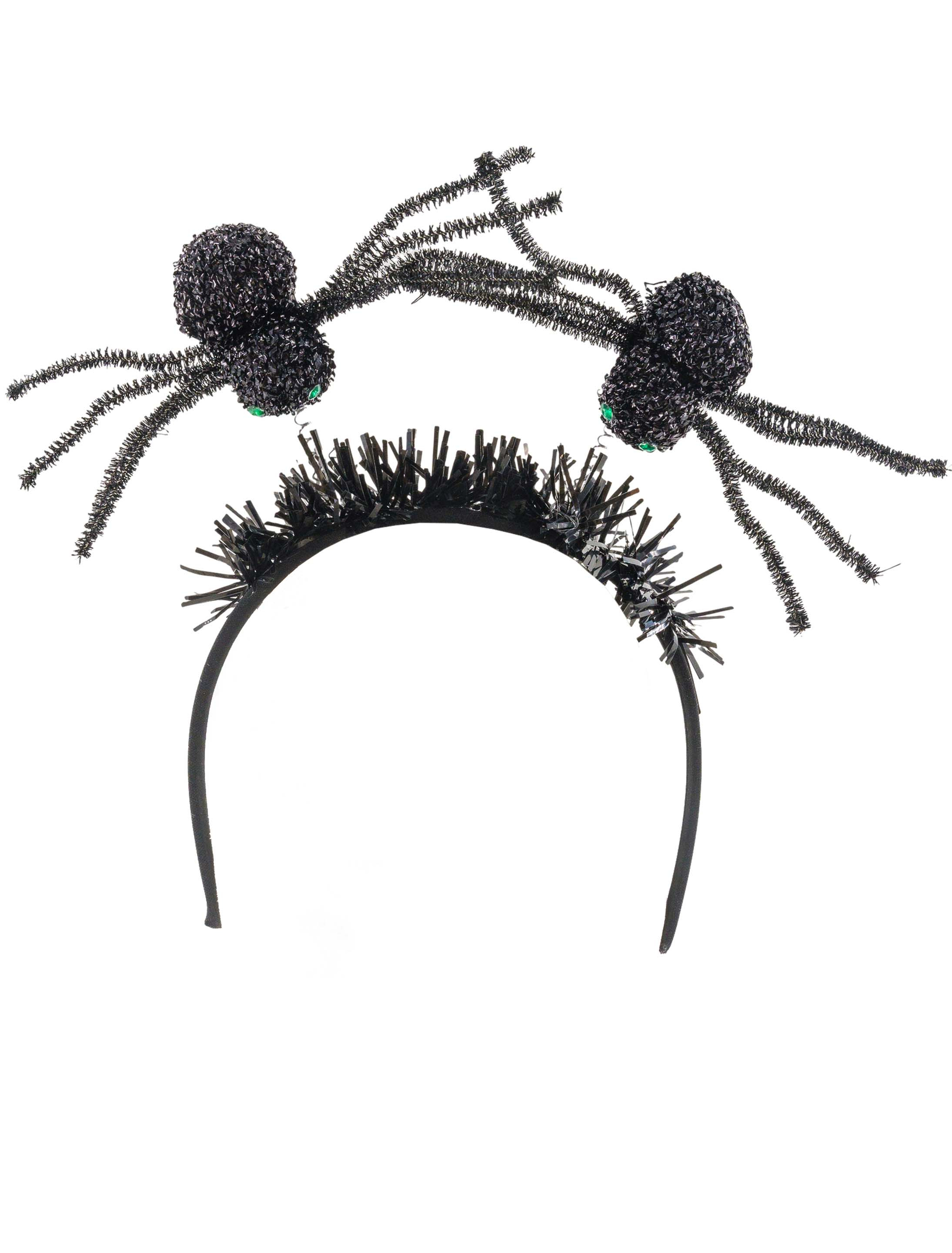 Haarreif Spinnen schwarz