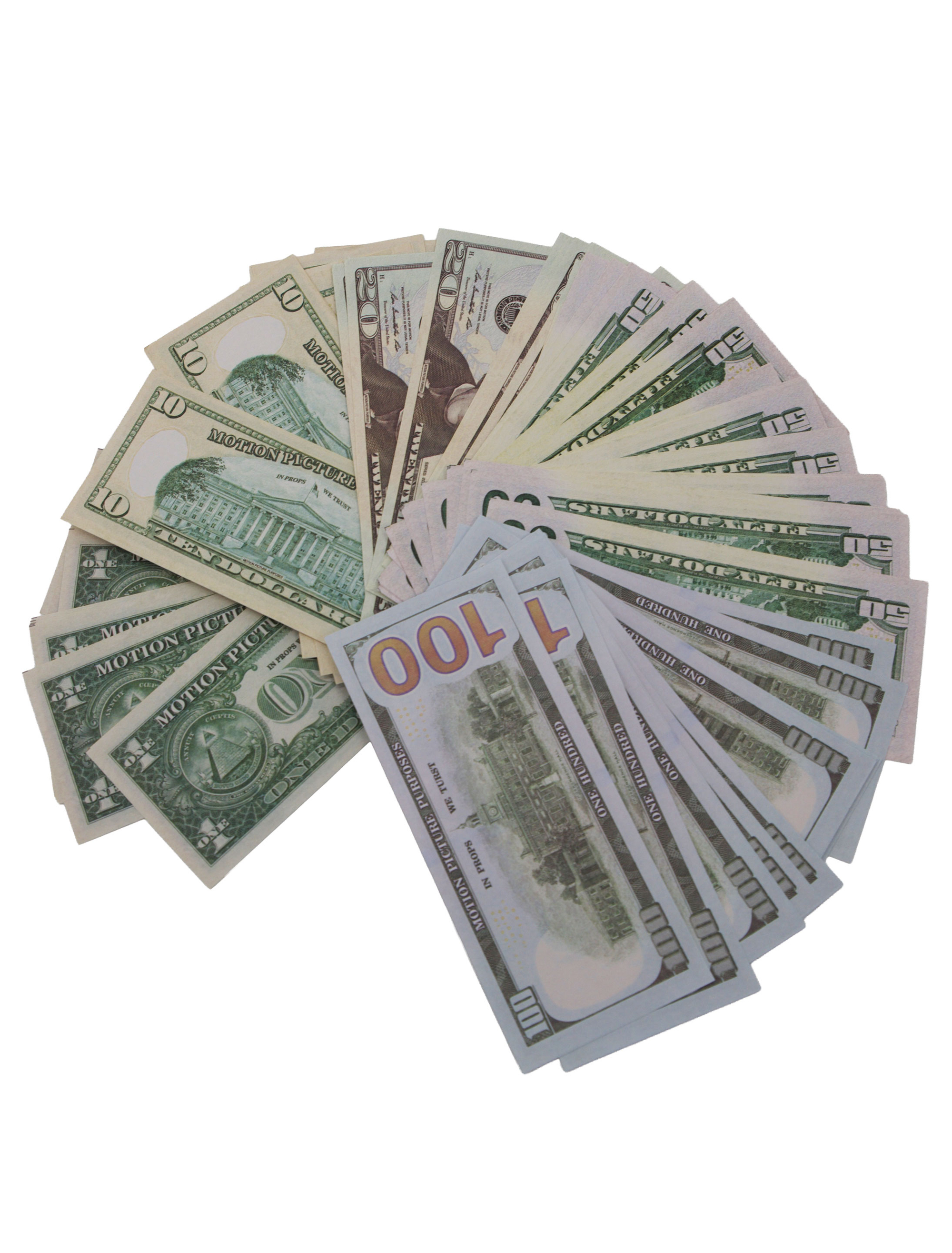 Spielgeld Dollarnoten bunt