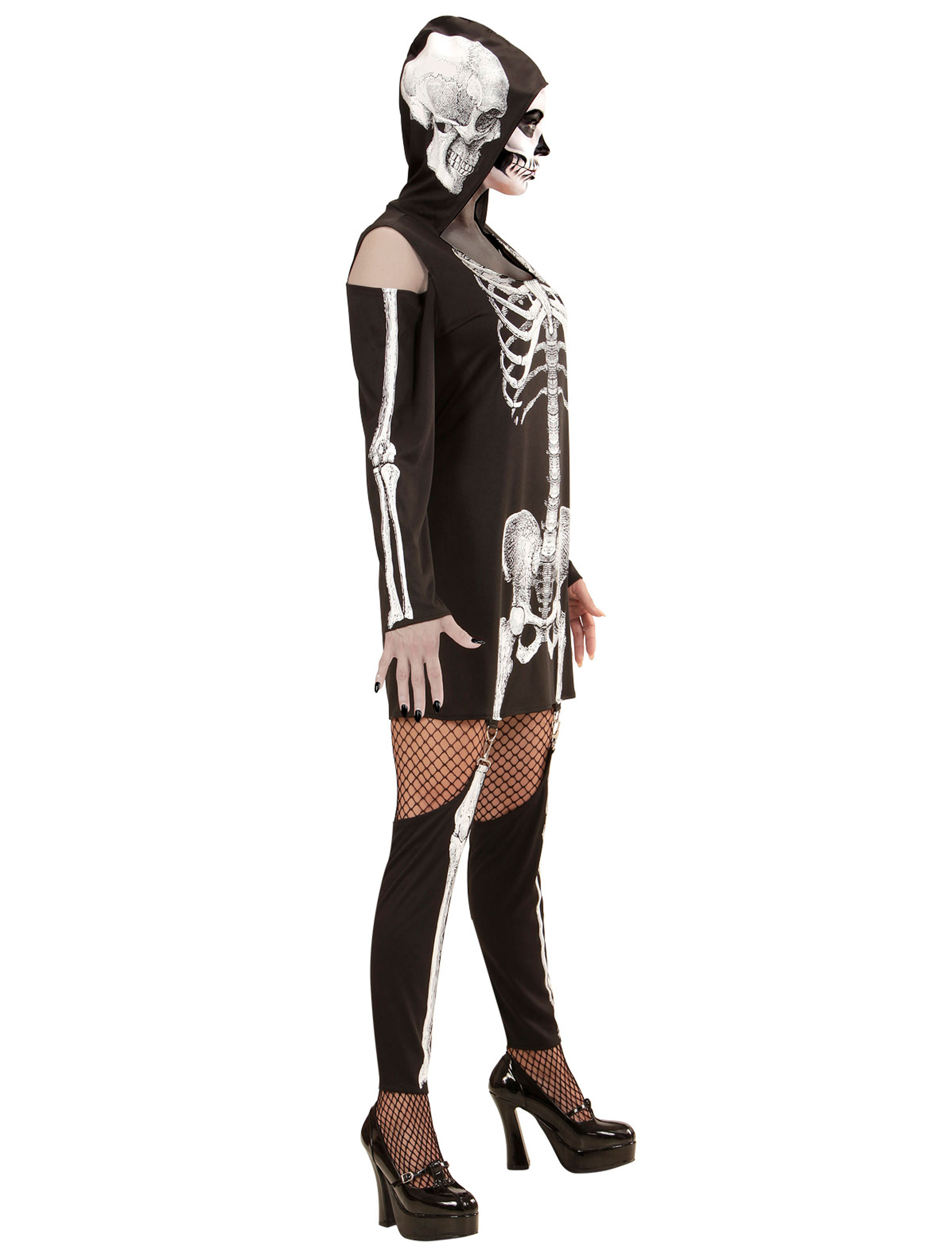 Kleid Skelettlady 2-tlg.