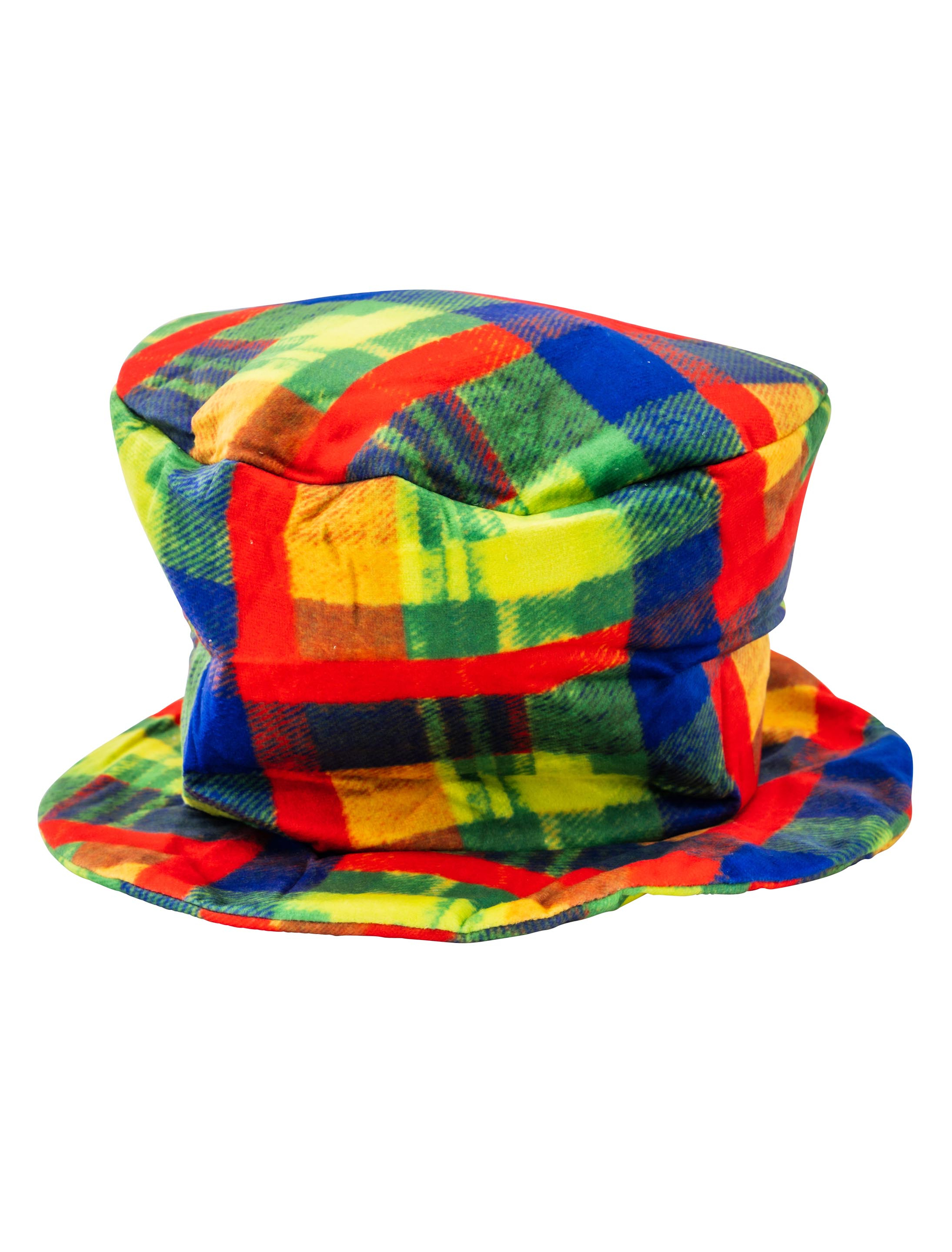 Zylinder Clown mit Karos bunt