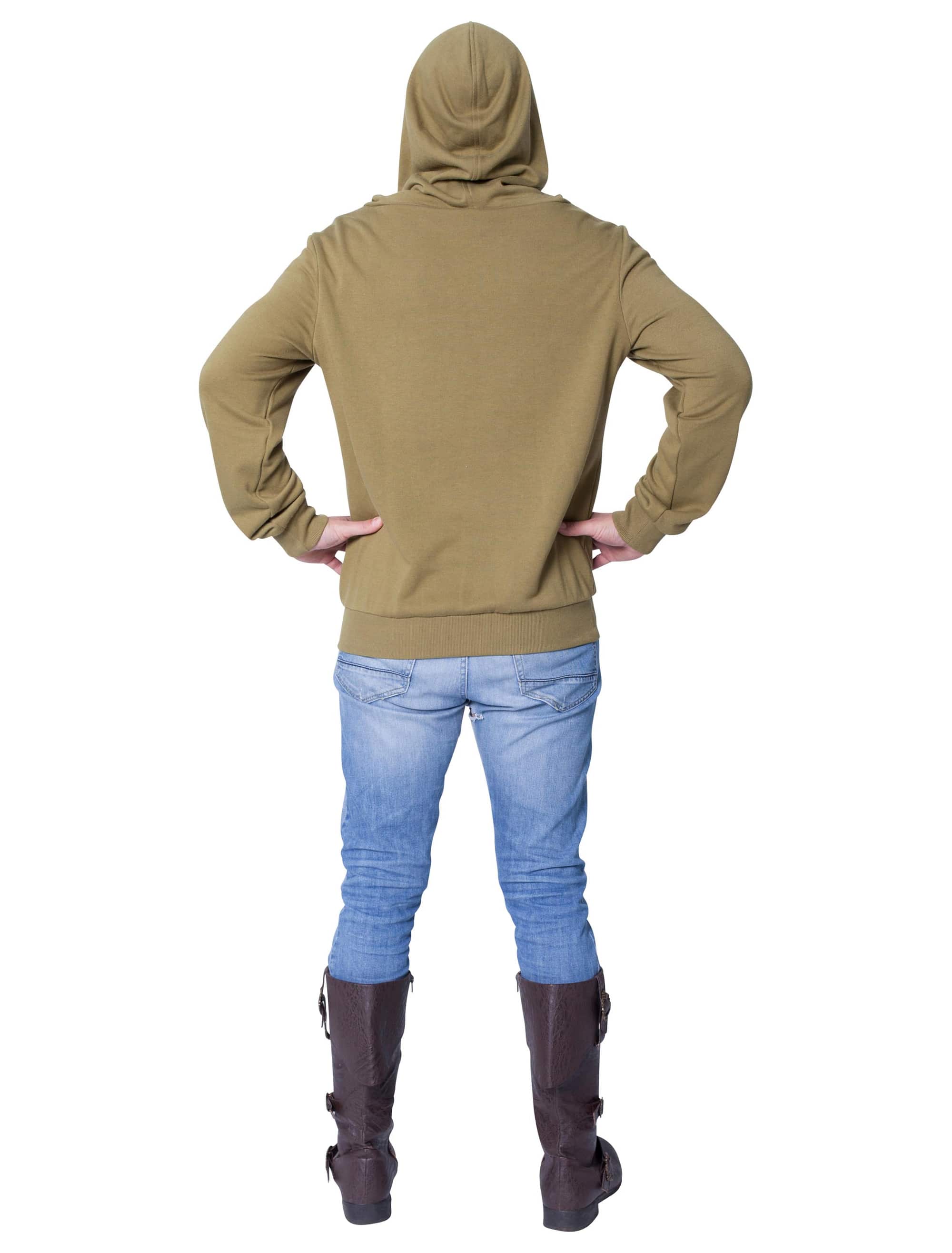 Pullover mit Kapuze grün S/M