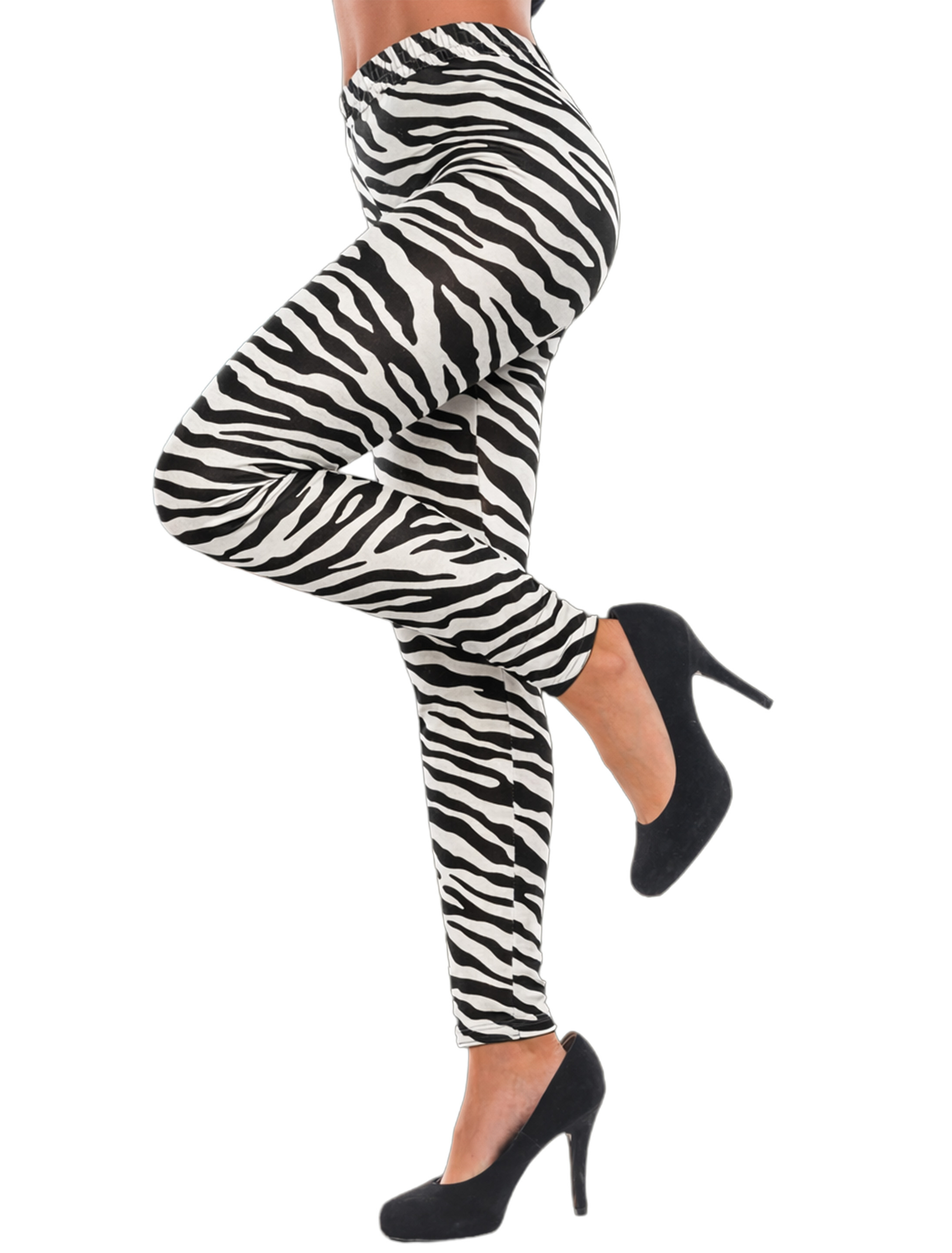 Leggings Zebra schwarz/weiß S/M