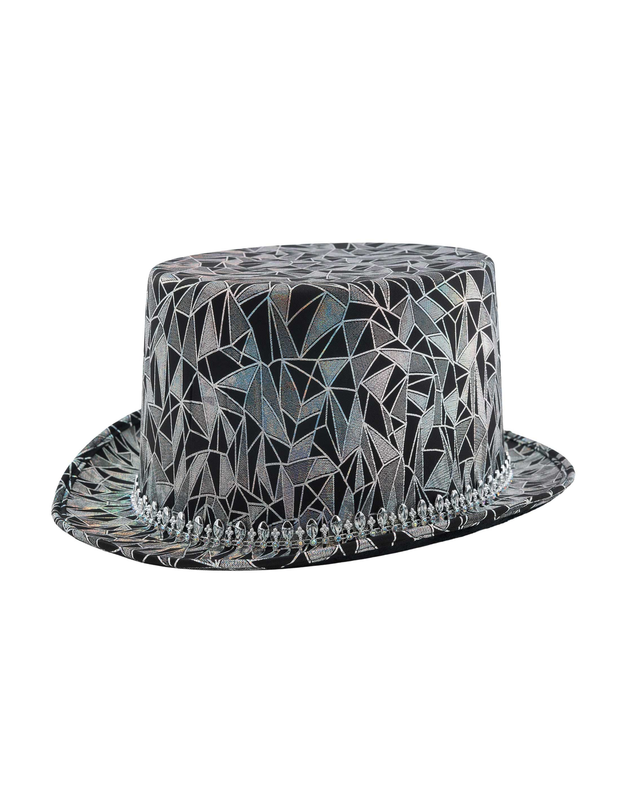 Zylinder Disco Metallic silber 60