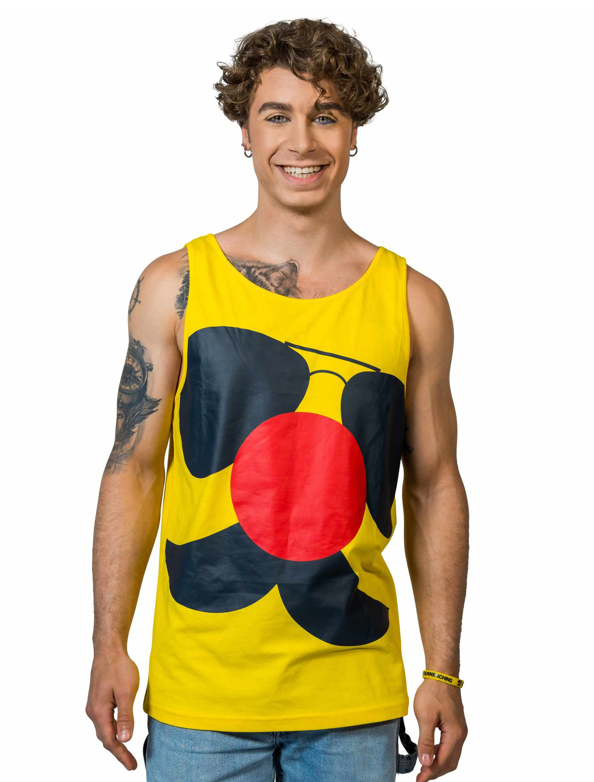 JIS Tank Top Jeck im Sunnesching Herren schwarz/gelb S/M