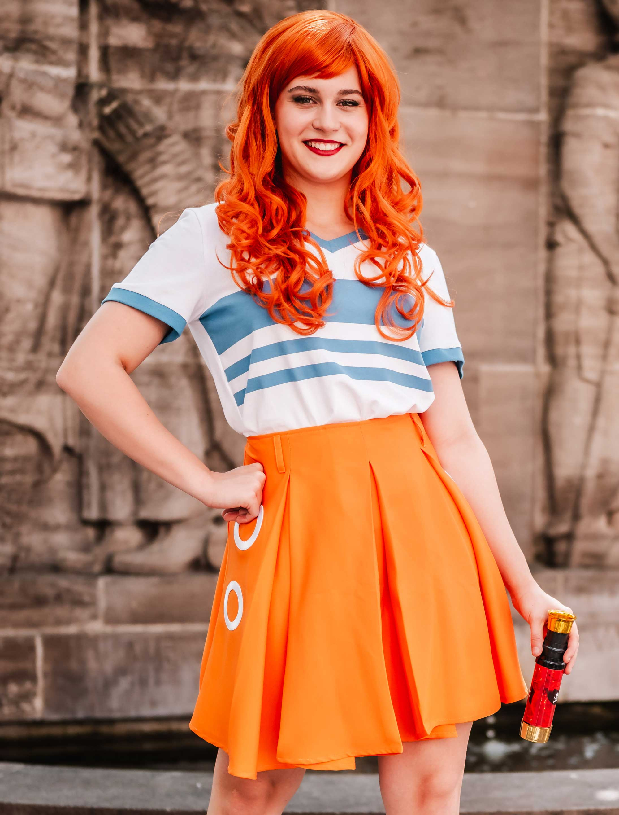 Rock Strohhutpiratin orange S