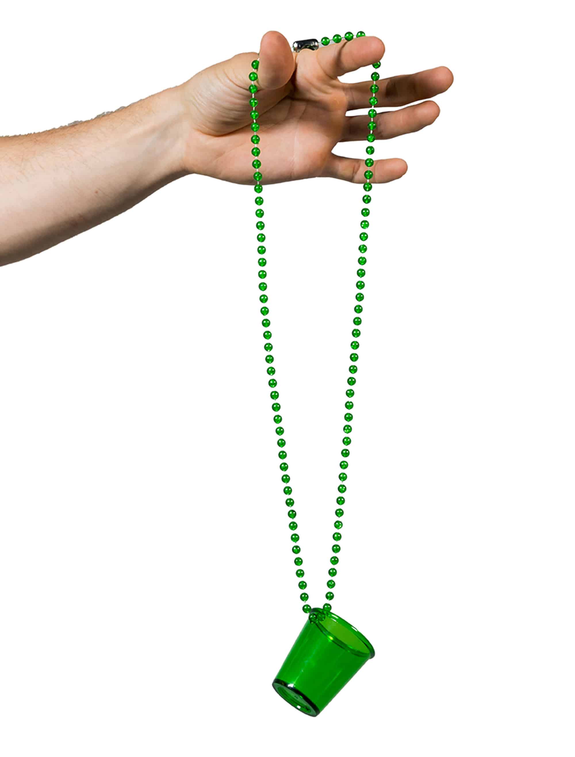 Halskette mit Shotglas grün