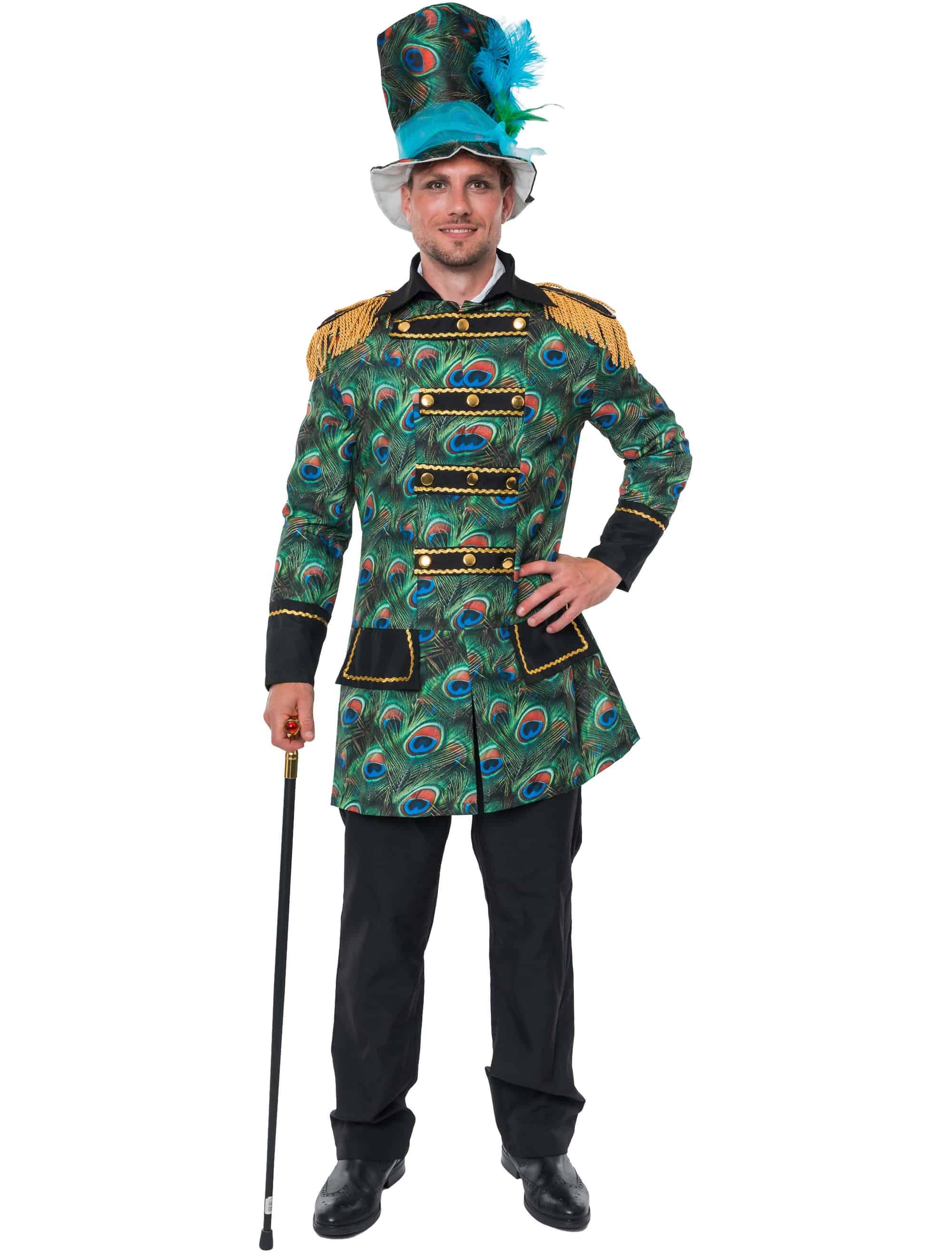 Jacke Pfau mit Epauletten Herren blau/grün M/L