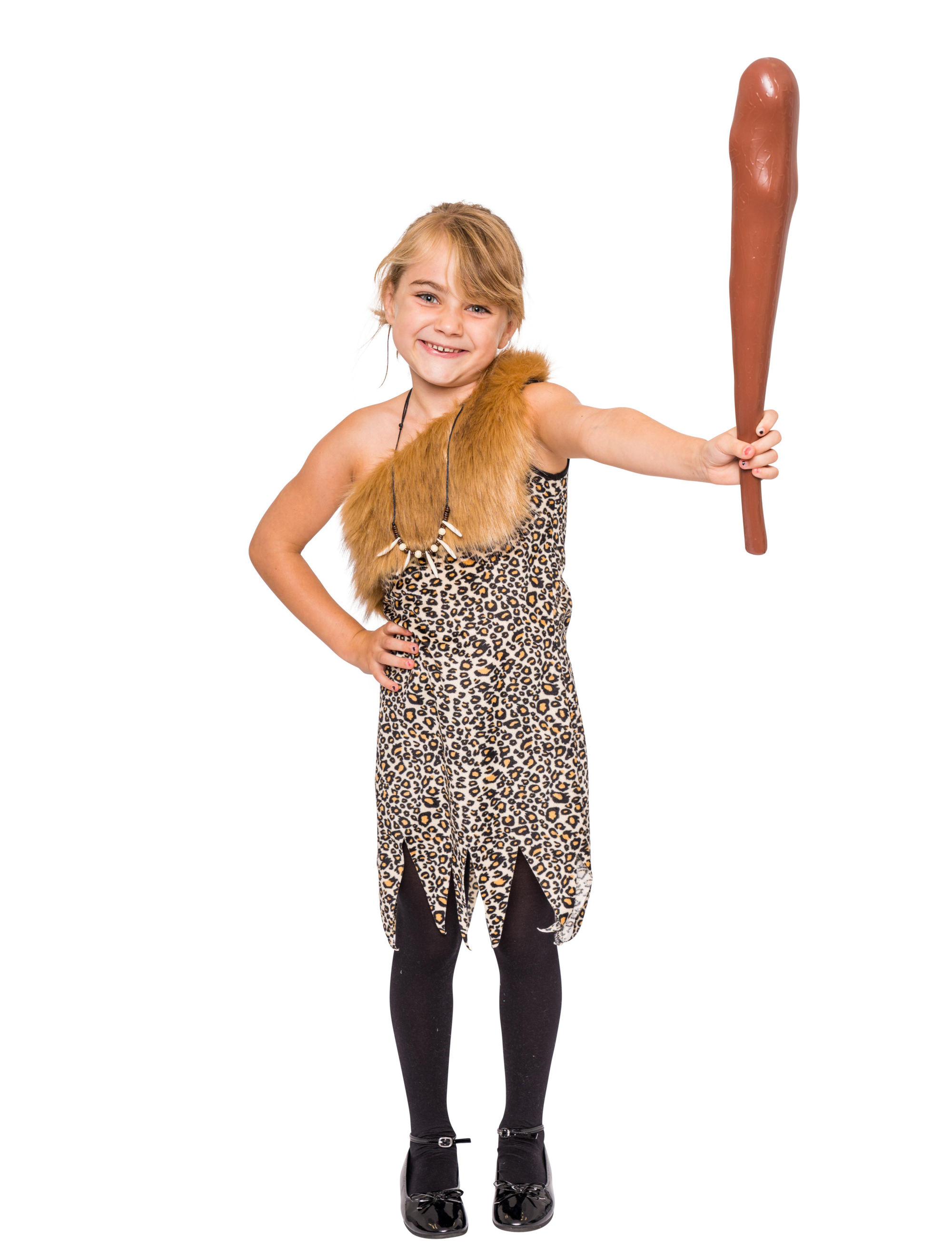 Steinzeitmädchen Mädchen braun 152