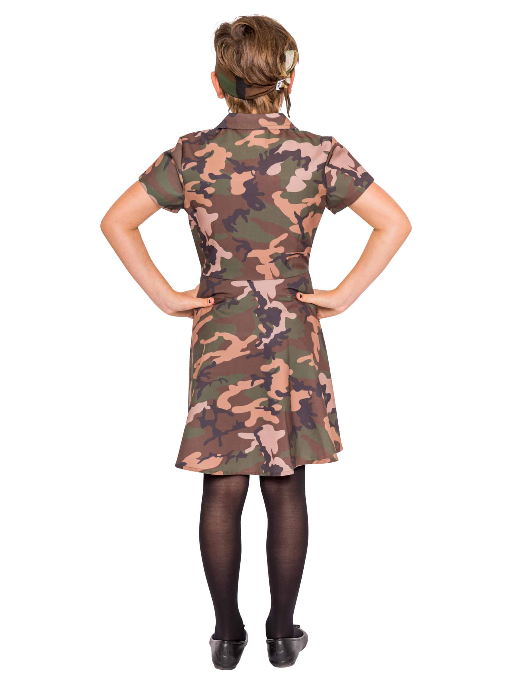 Kleid Kinder Mädchen camouflage 152