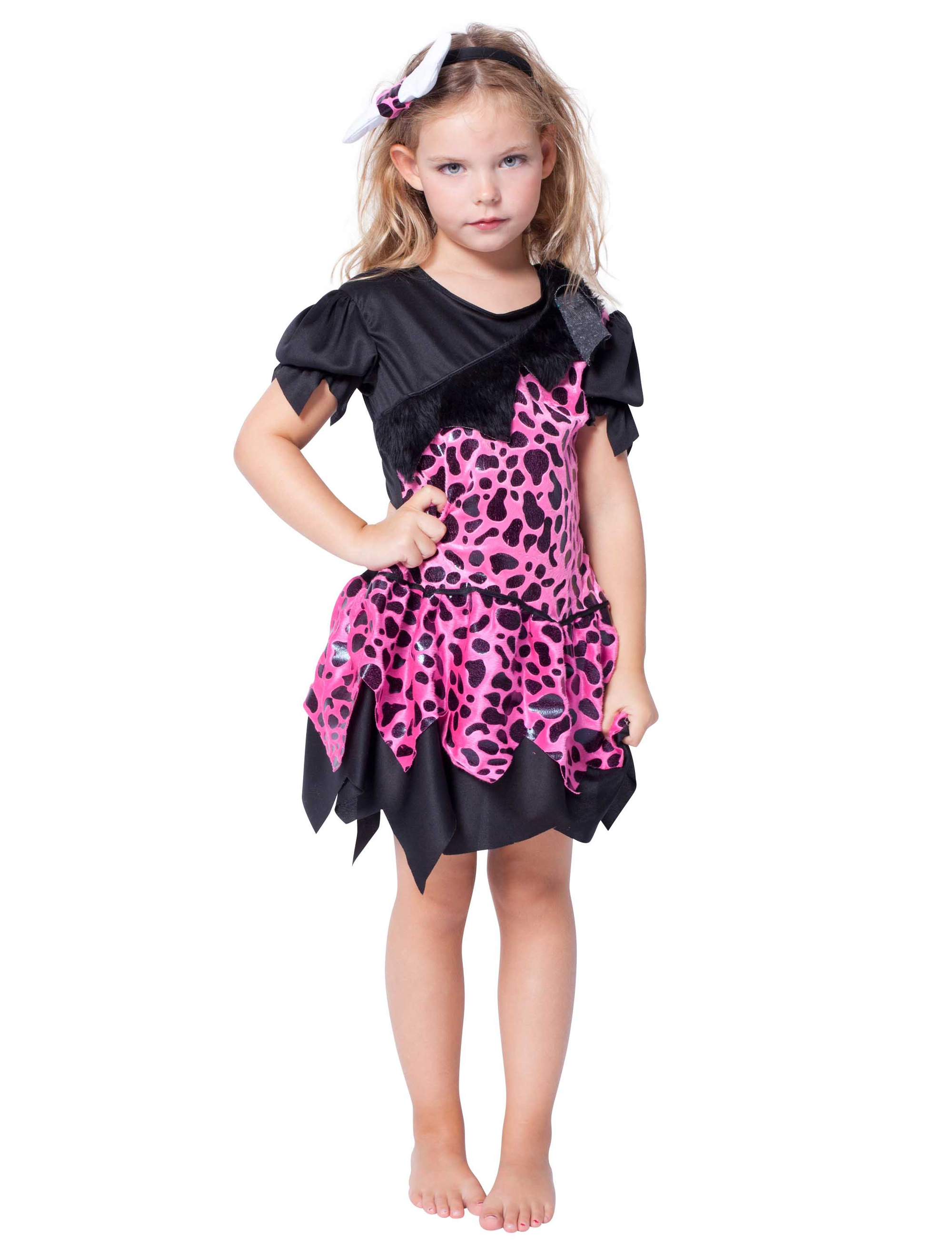 Höhlenmädchen schwarz/pink 104