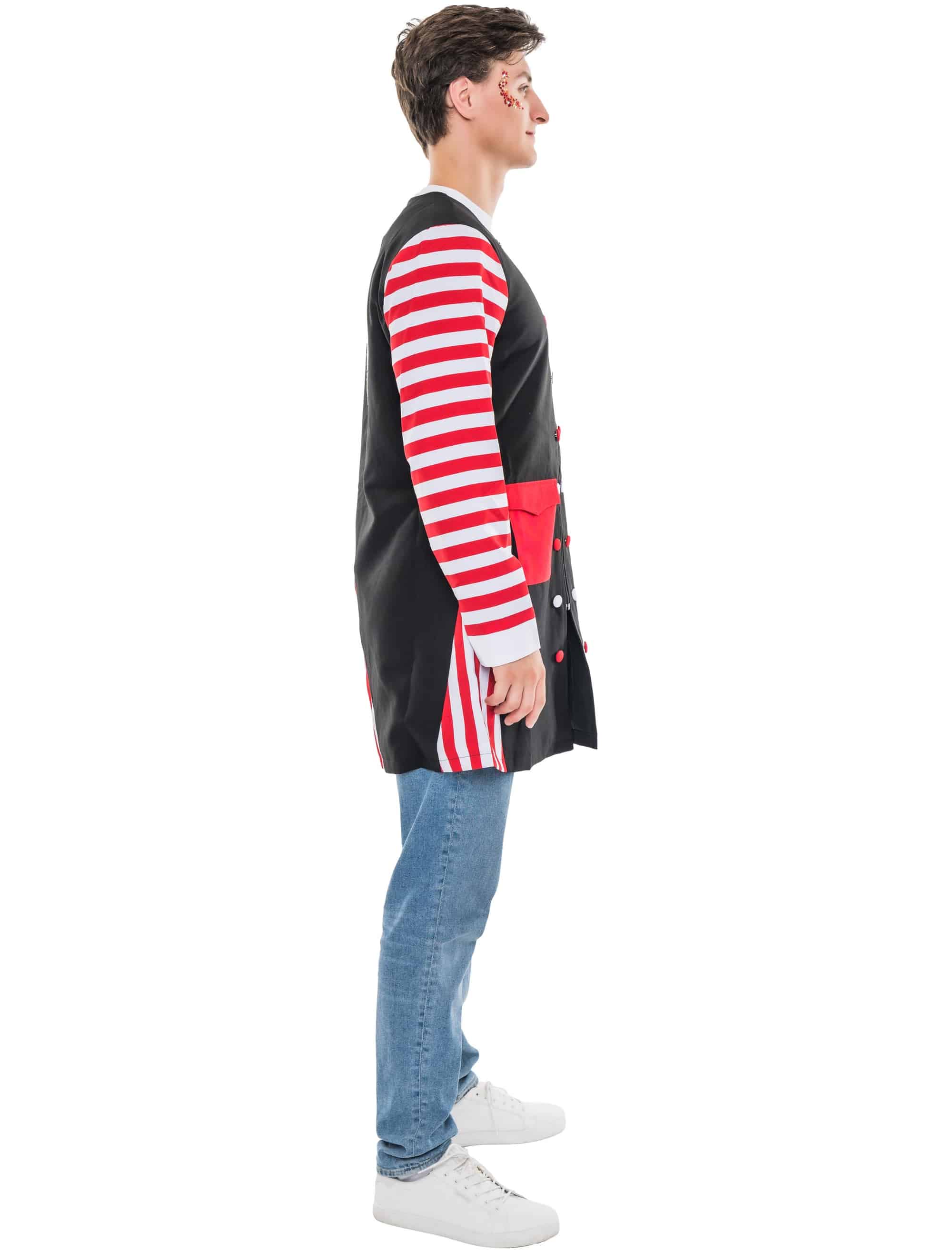 Jacke Köln Wappen Herren schwarz/weiß/rot S