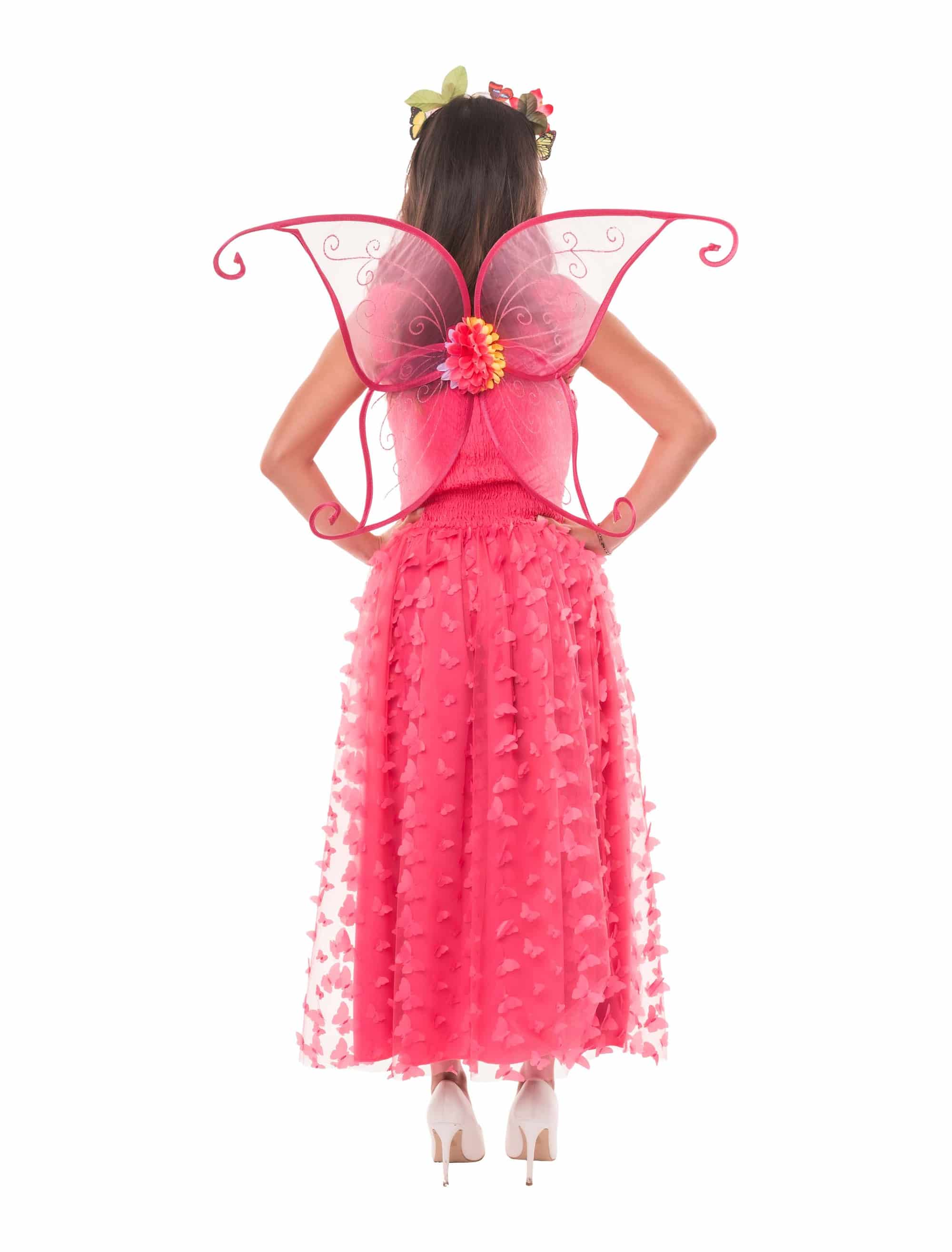 Kleid Schmetterling pink L/XL