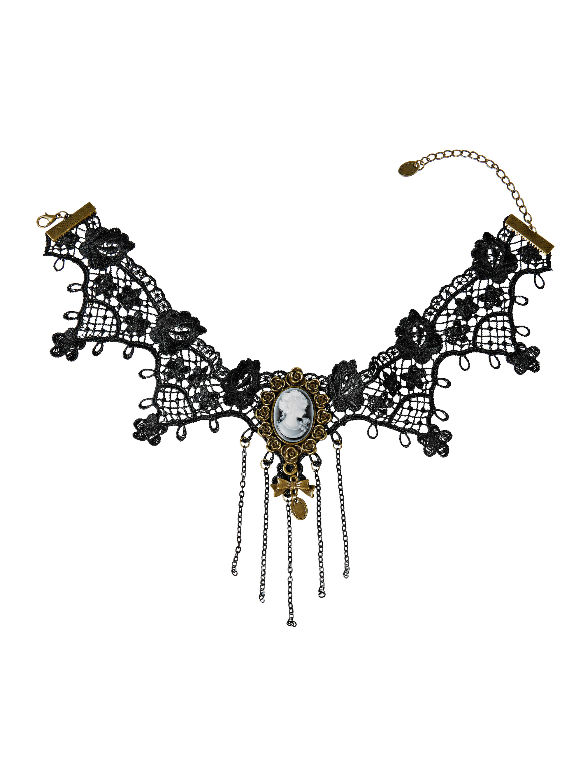 Halsband Spitze Kamee