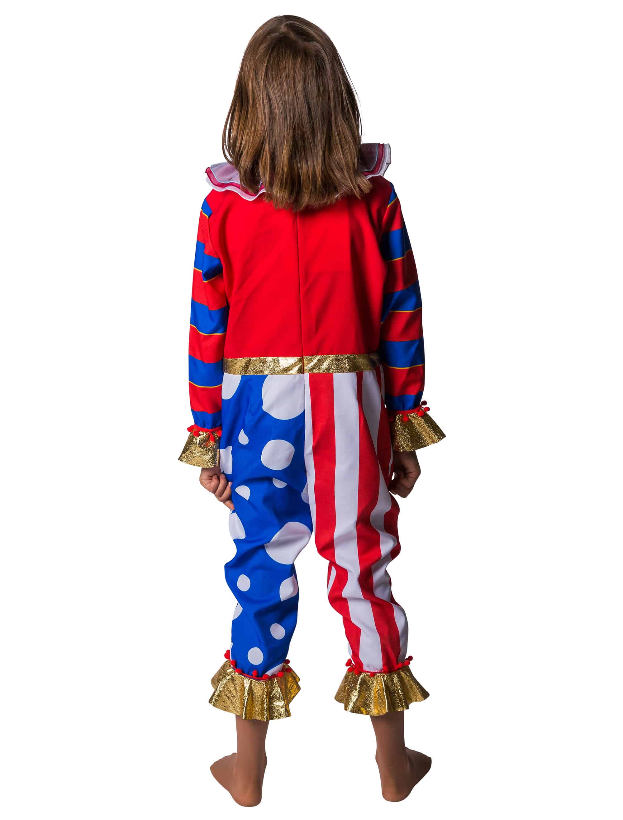 Jumpsuit Clown Kinder mehrfarbig 116-128