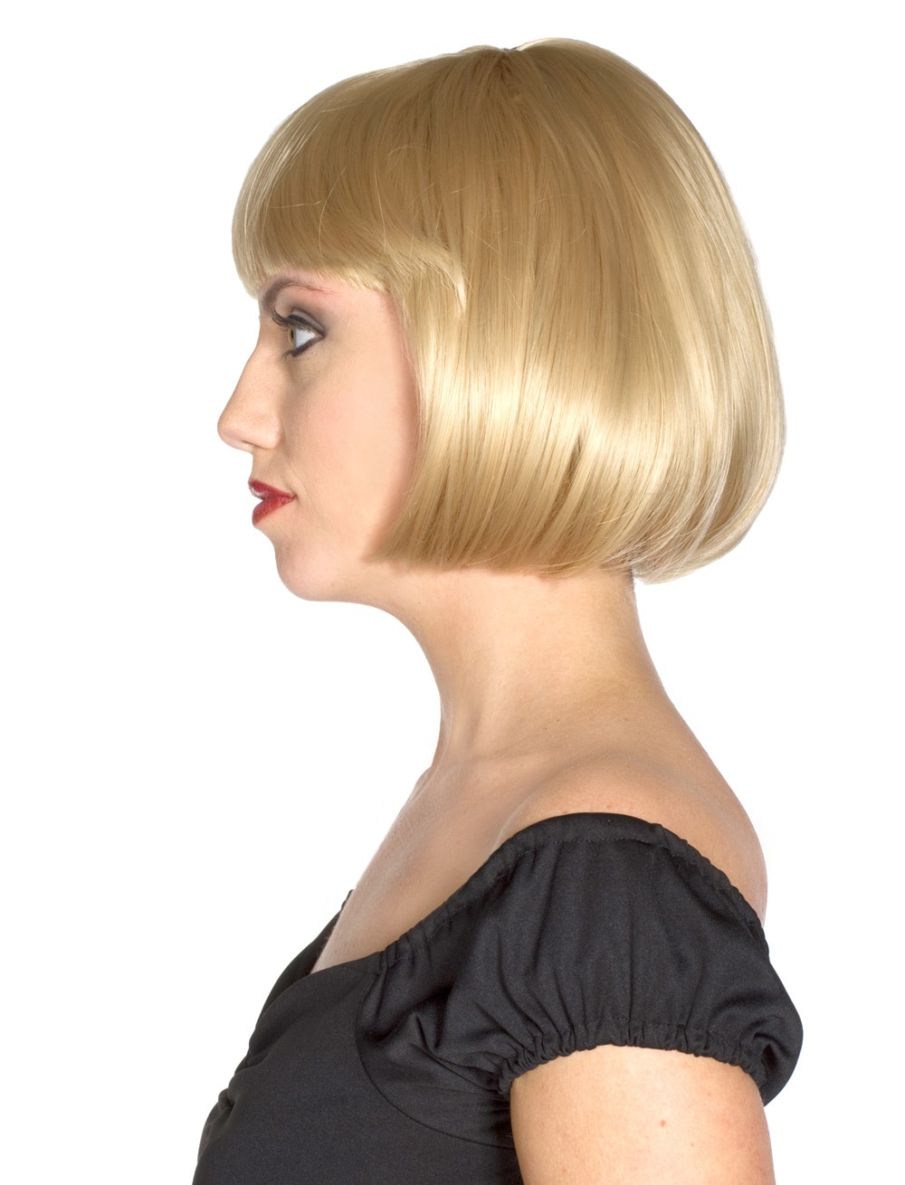 Perücke Pagenkopf blond one size