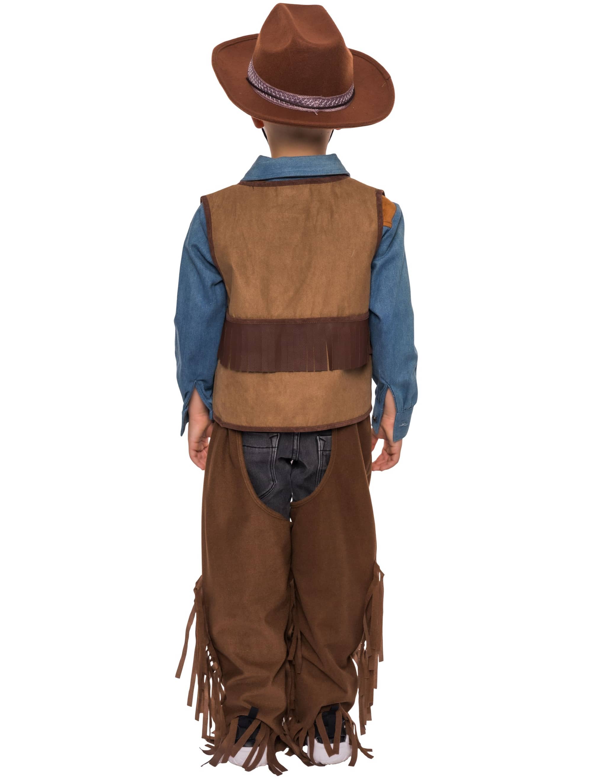 Chaps mit Fransen Unifarben dunkelbraun 140/152