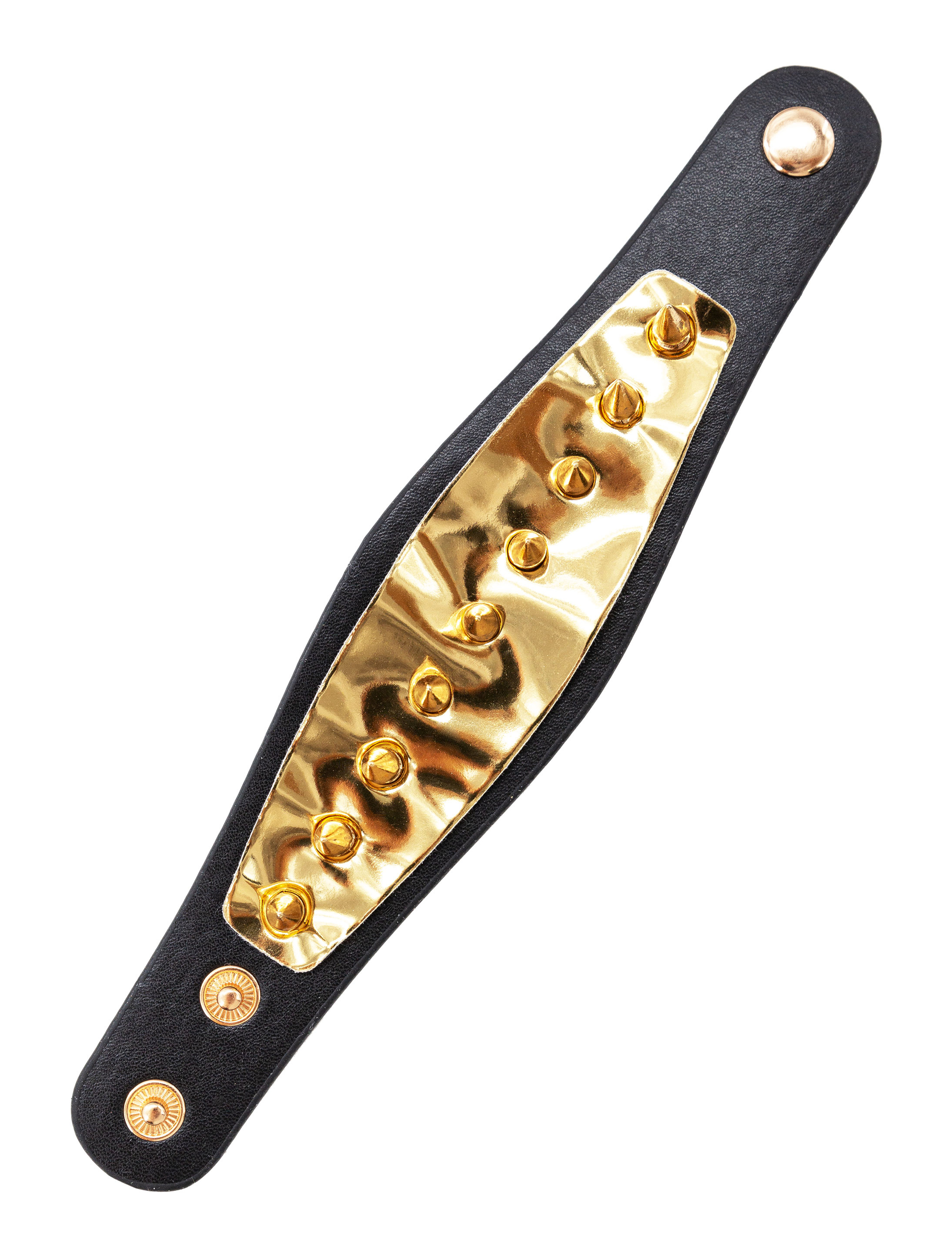 Armband Punker gold mit Nieten