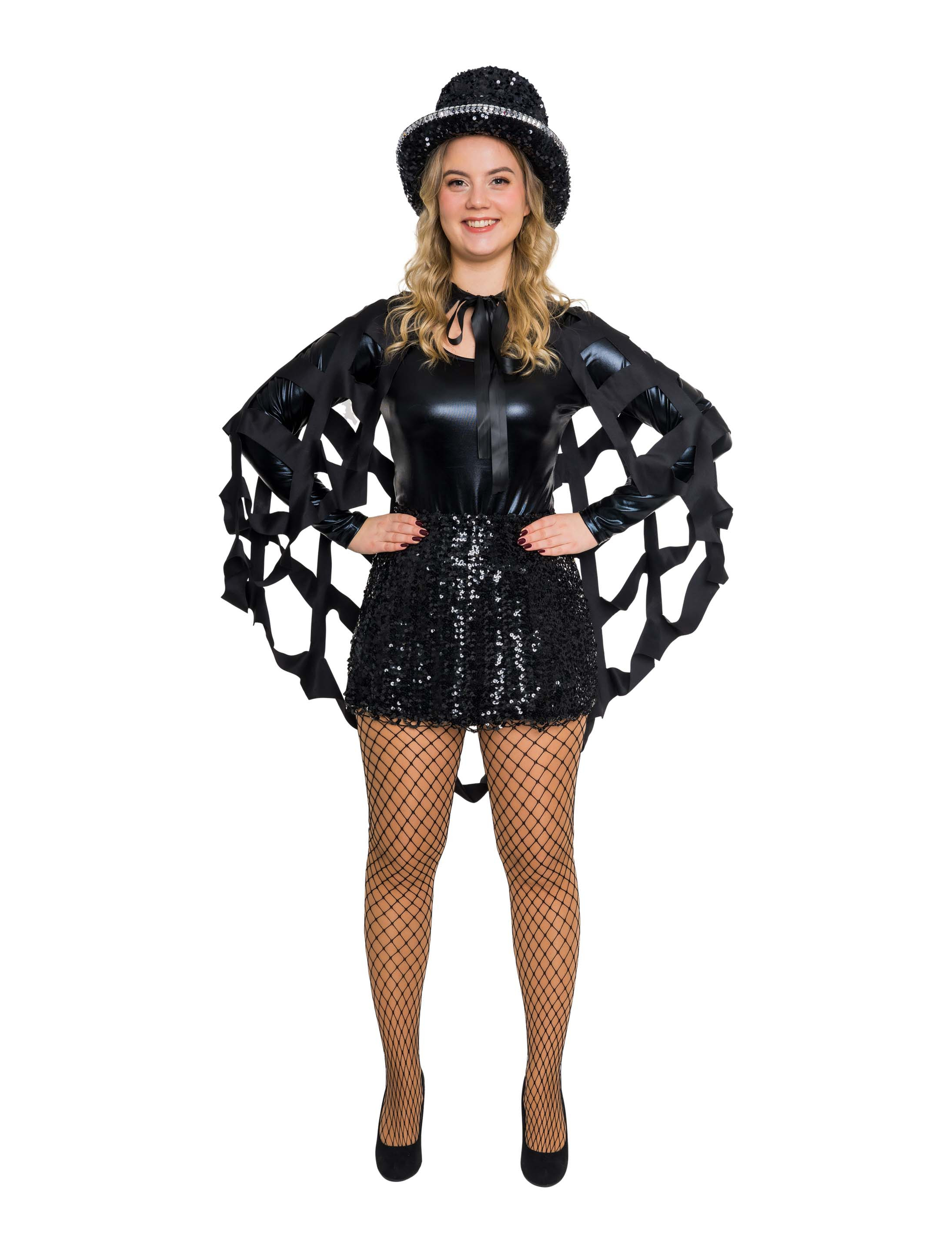 Cape Spinnennetz schwarz one size