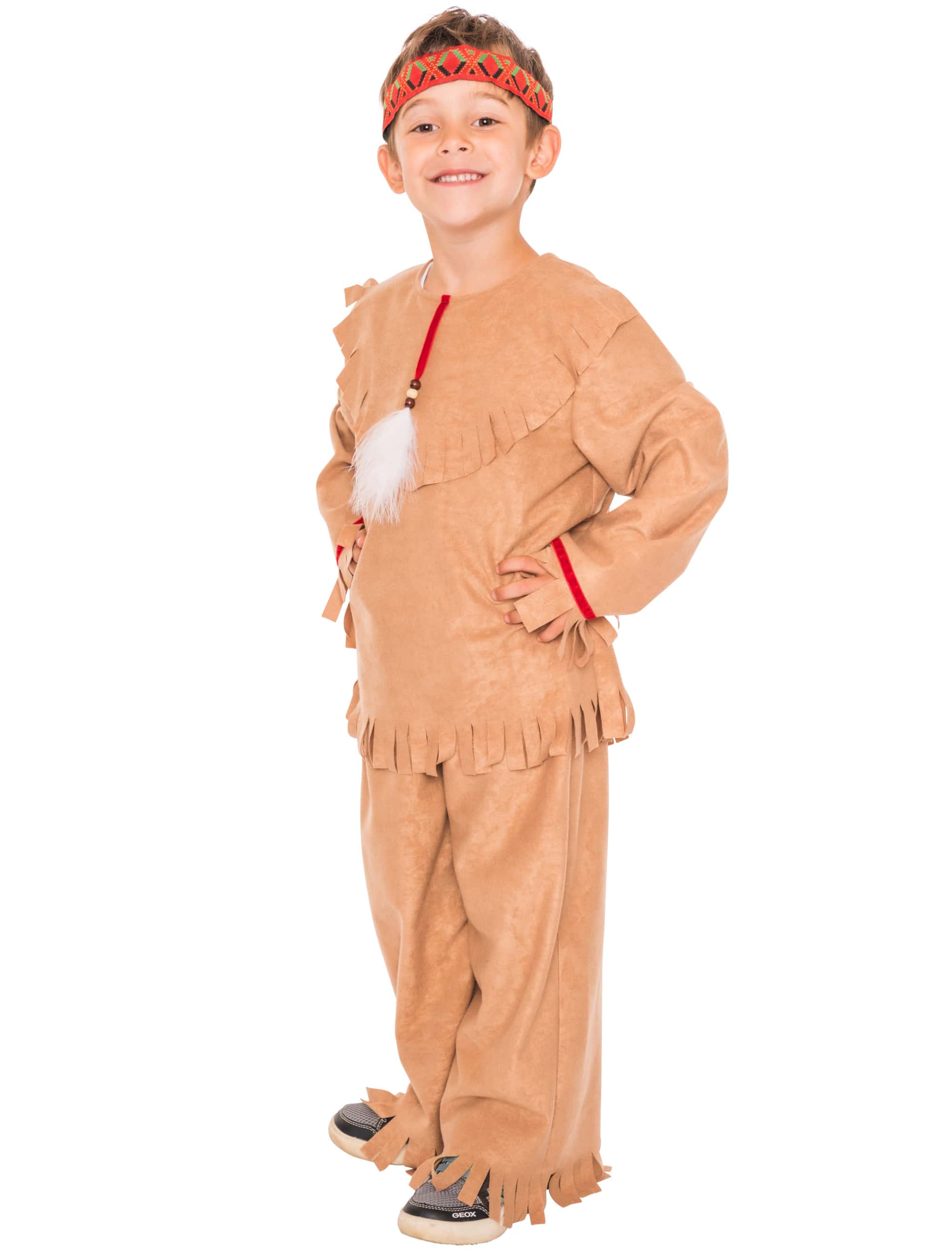 Indianer Kinder 2-tlg. braun 128