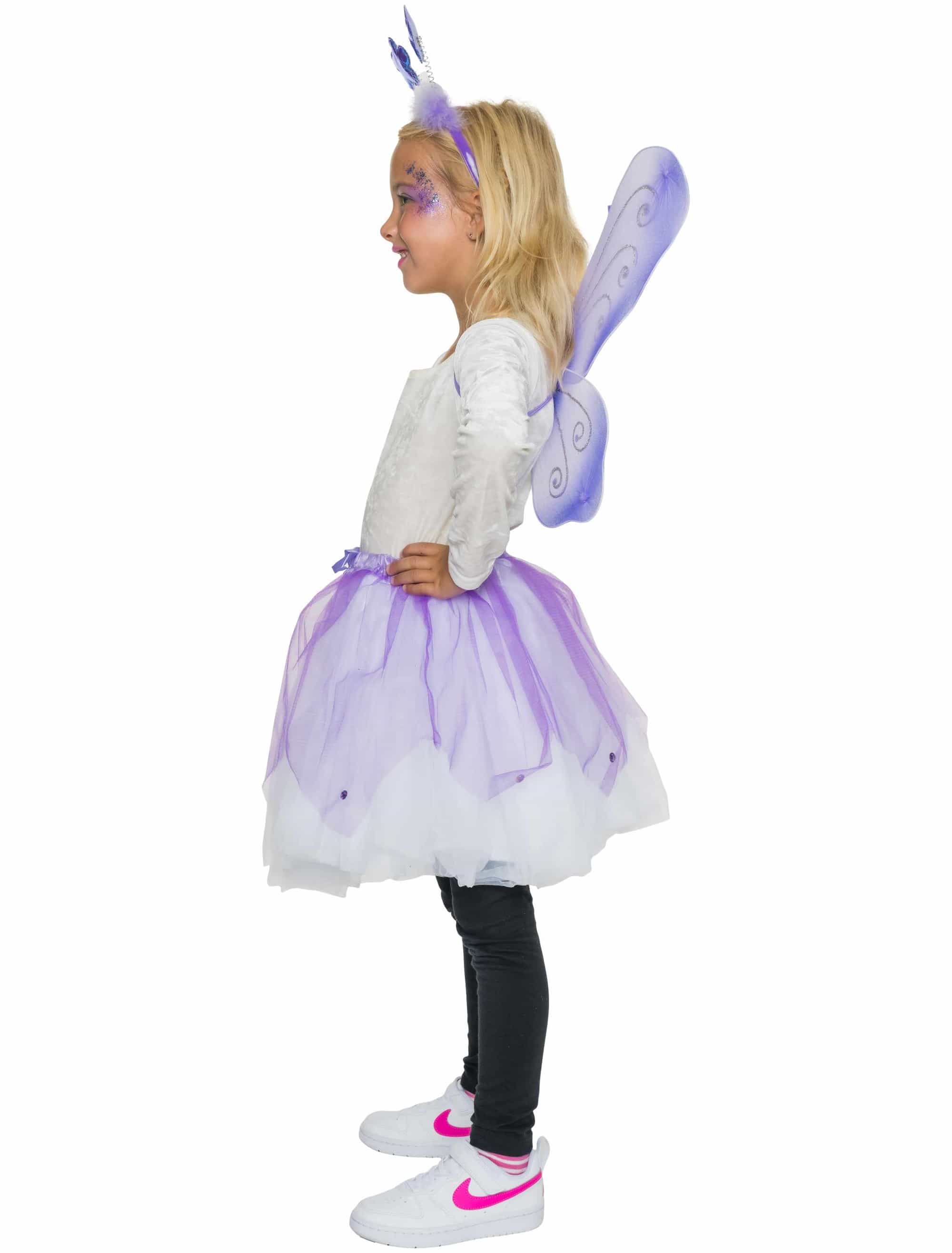 Set Schmetterling 4 tlg. Kinder lila