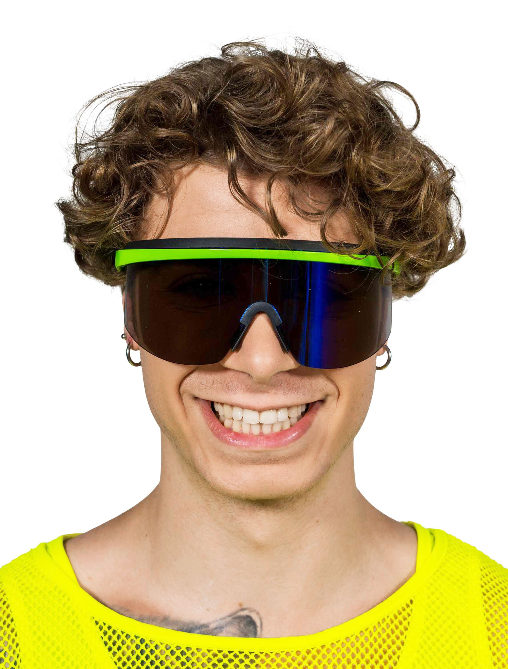 Schnelle Brille Snowboard neongrün