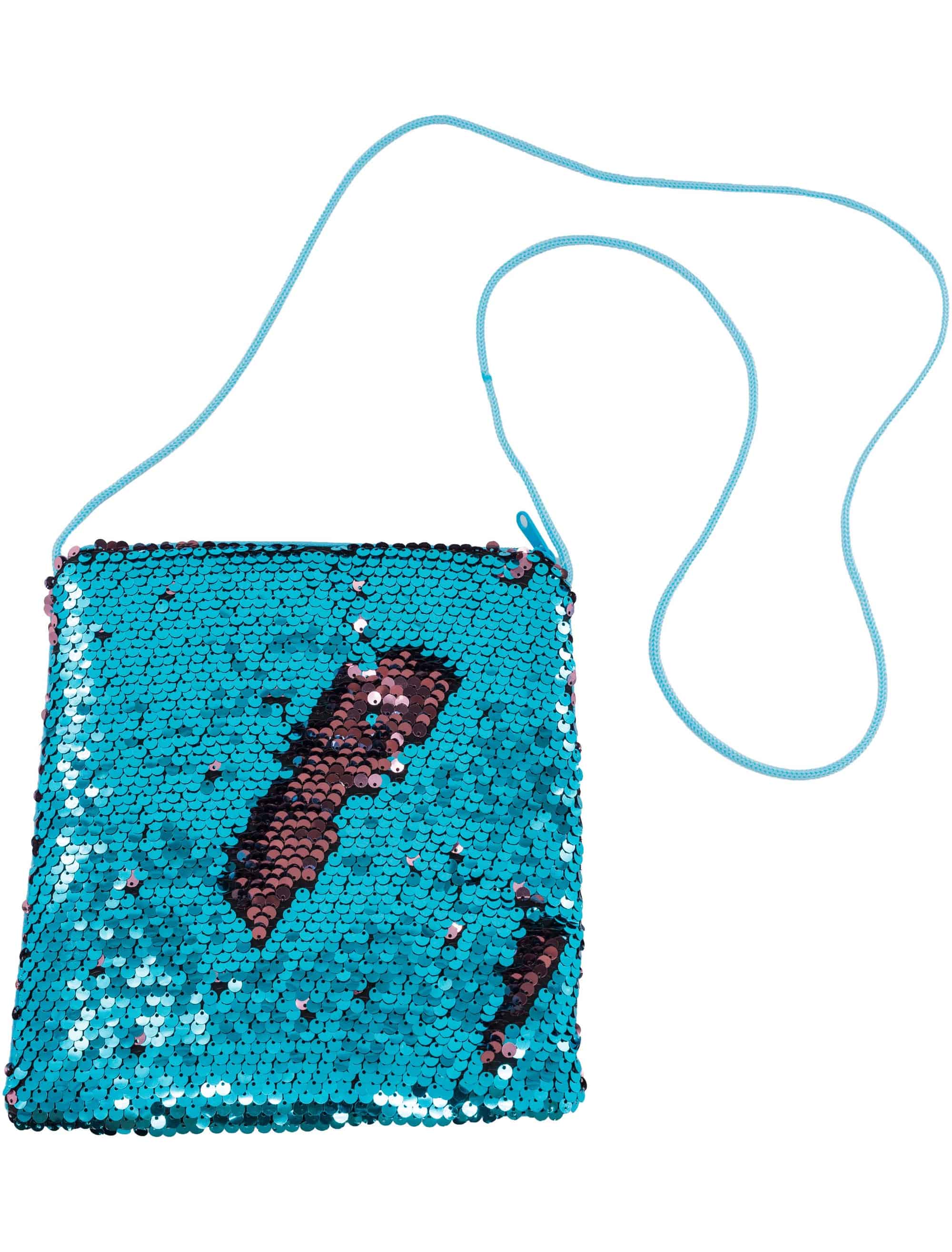 Tasche Wendepailletten türkis