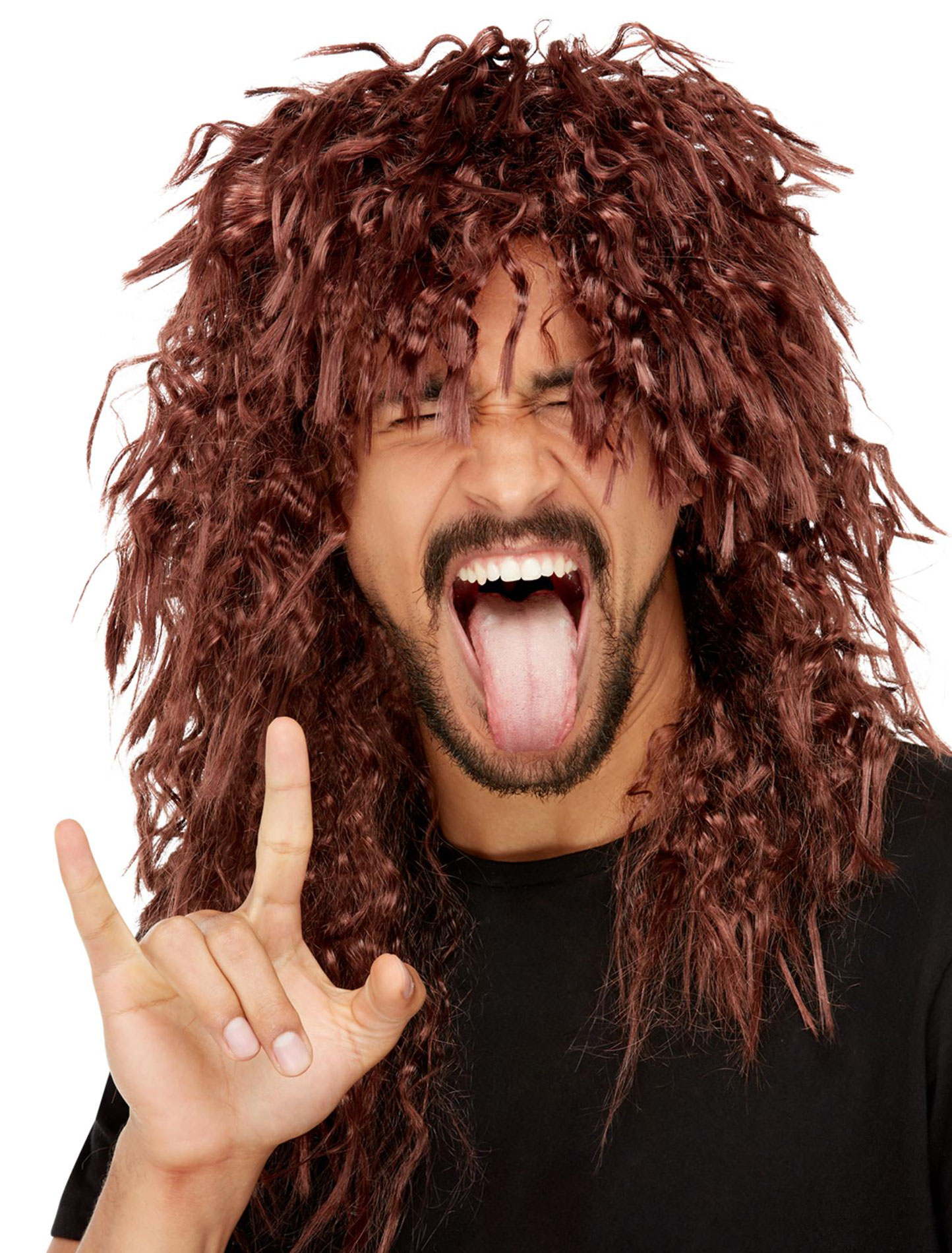Perücke Rocker braun