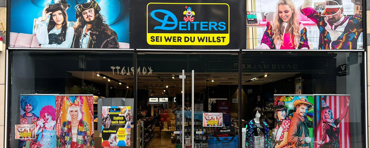 Deiters Kostümladen in Essen Außenansicht