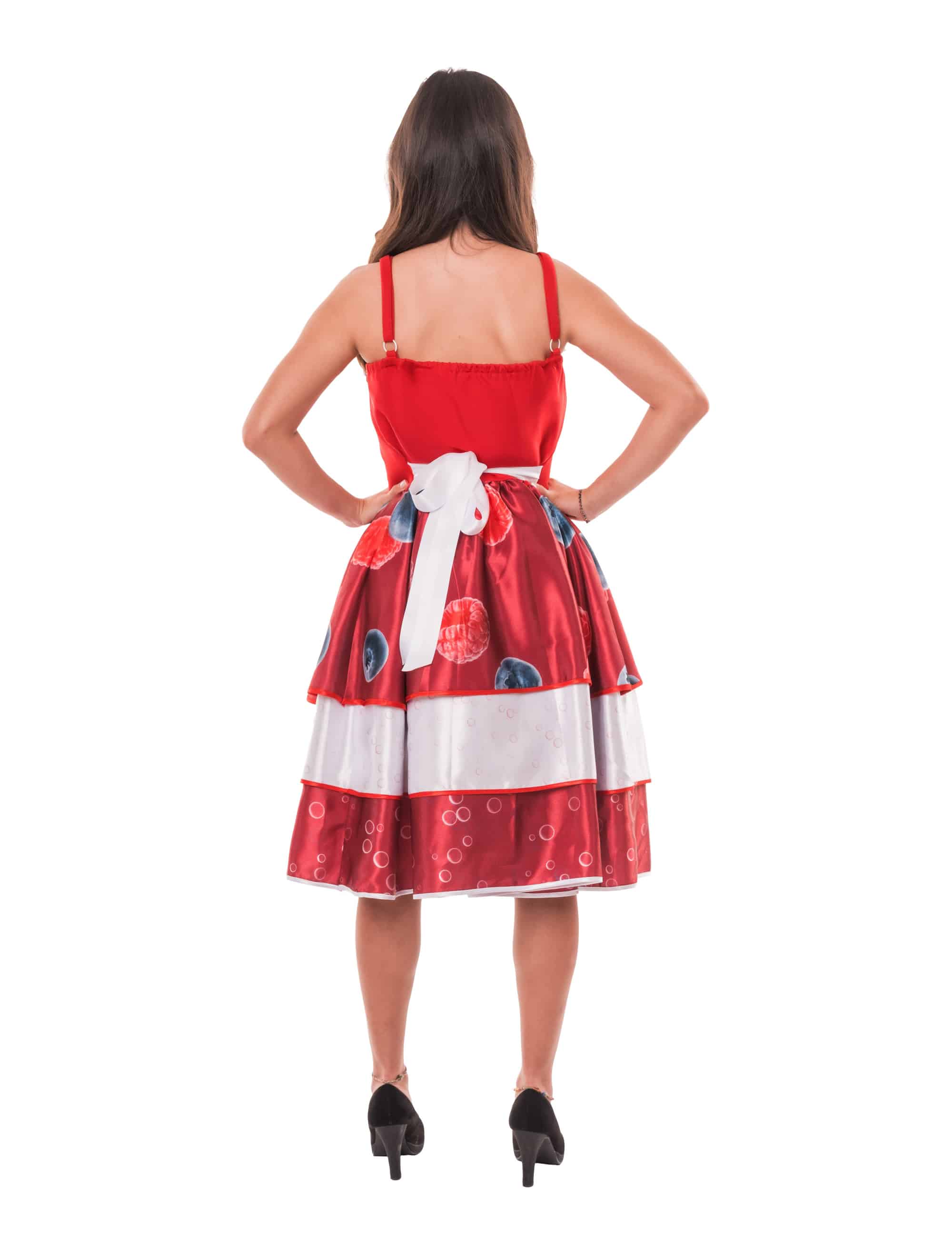 Kleid Beerencocktail weinrot 2XL/3XL