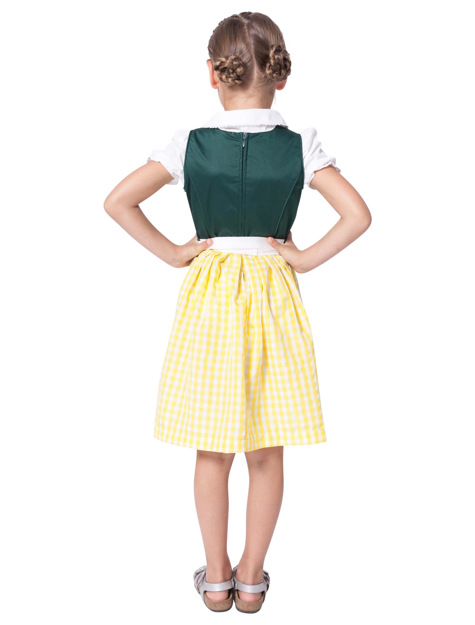 Dirndl Nora grün/weiß 140