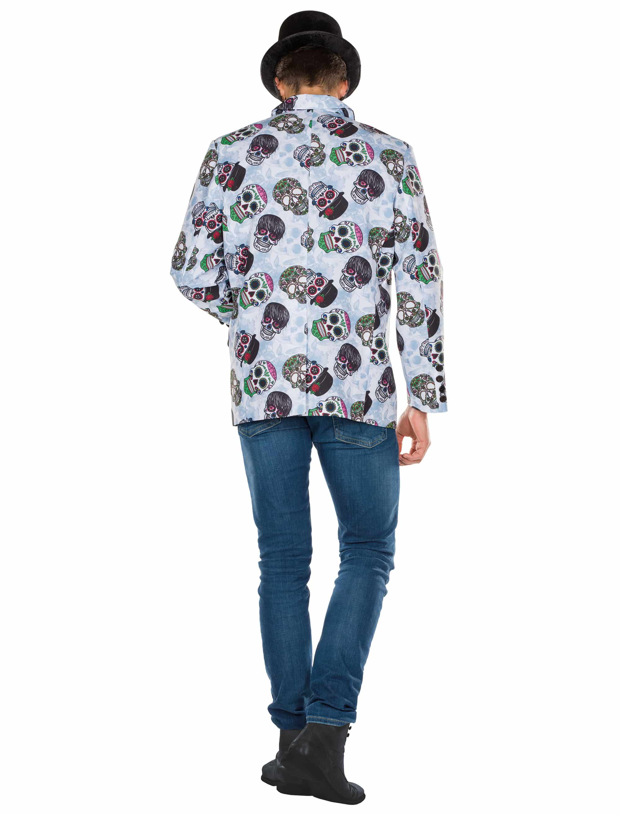 Jacke Totenköpfe Herren bunt 48