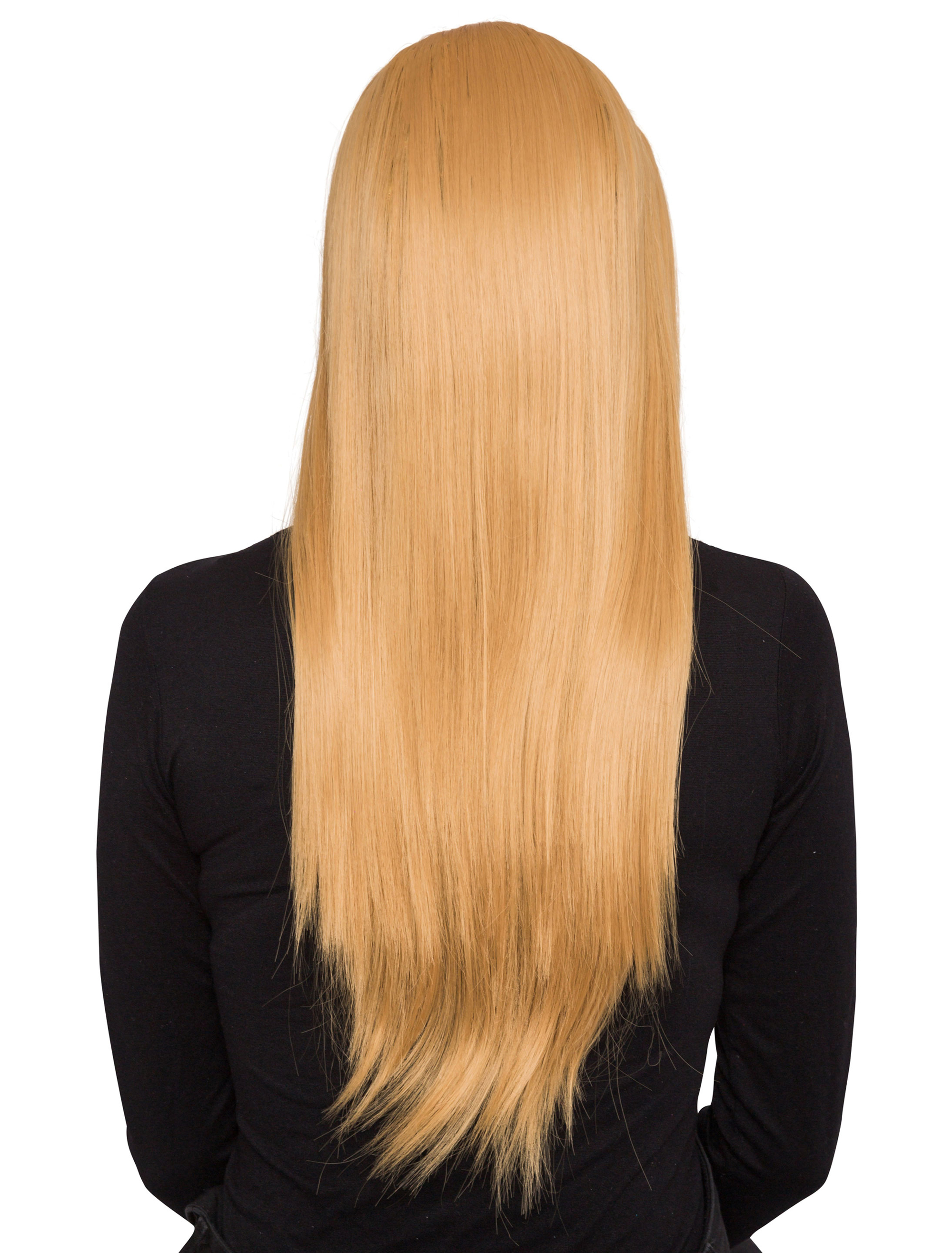Perücke lang glatt blond one size