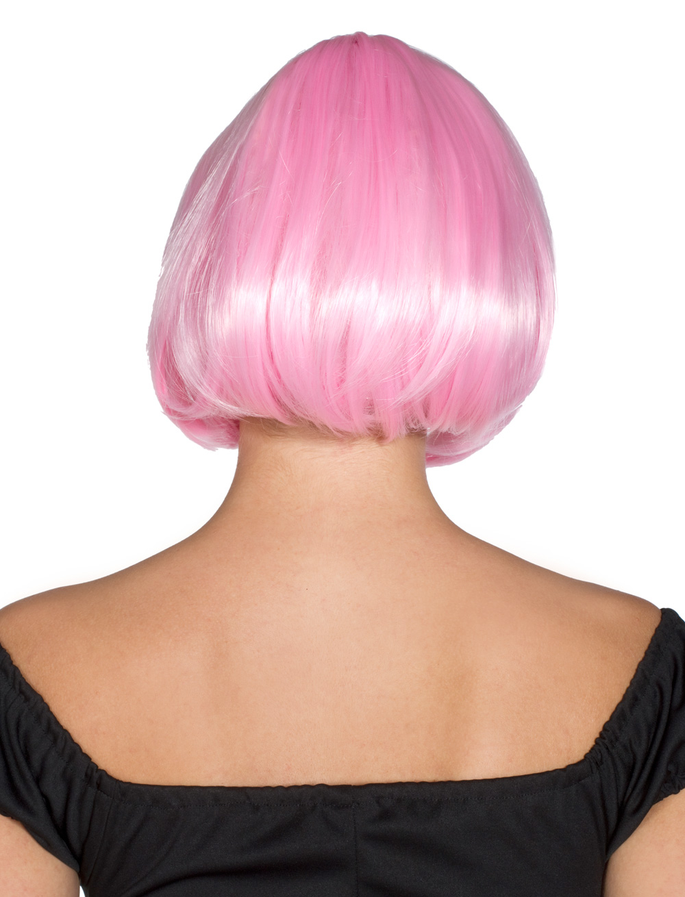 Perücke Pagenkopf rosa one size
